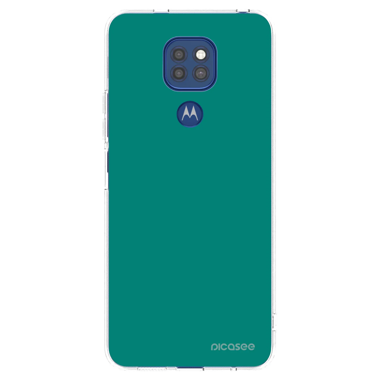 Picasee silikonska prozirna maskica za Motorola Moto G9 Play - Emerald Mist