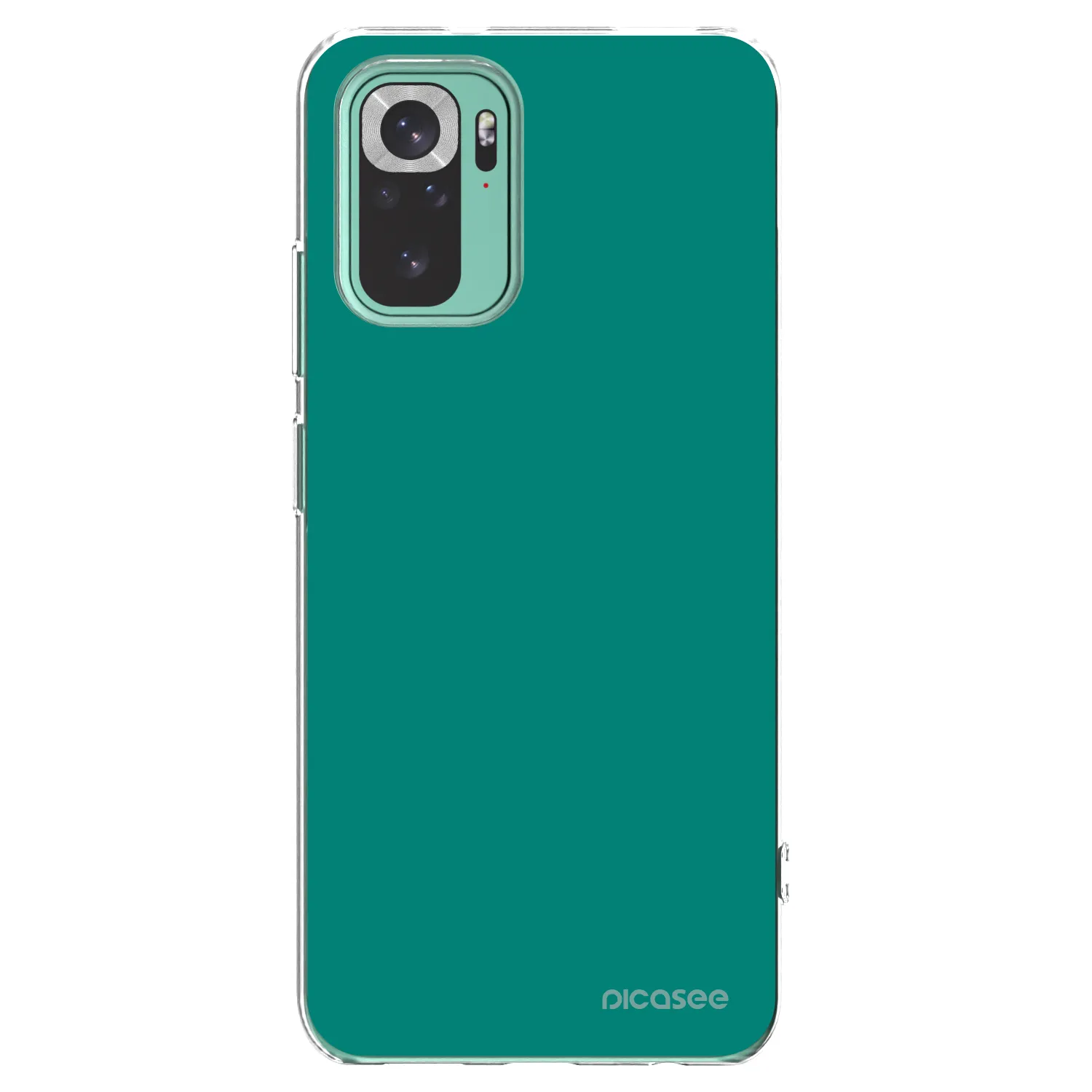 Picasee silikonska prozirna maskica za Xiaomi Redmi Note 10 Pro - Emerald Mist