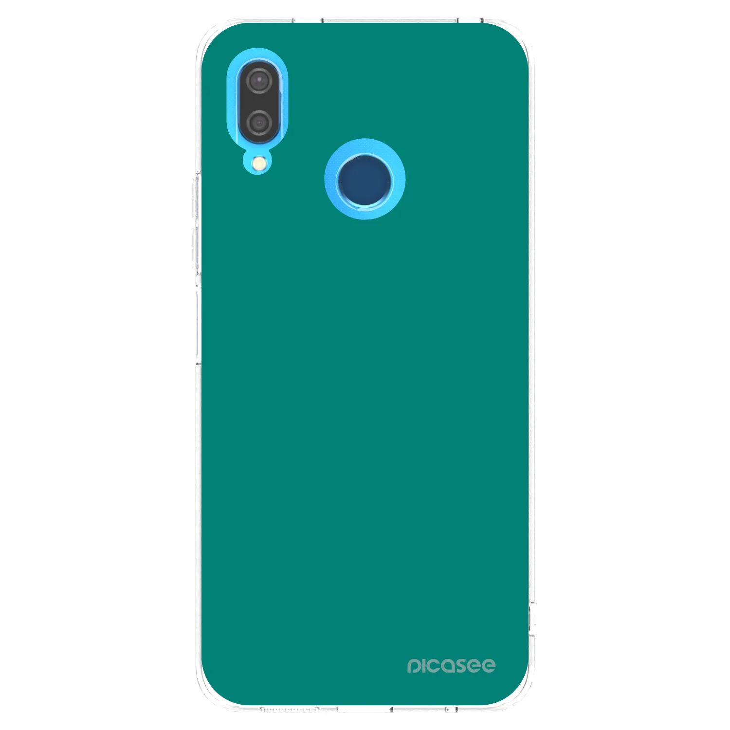 Picasee silikonska prozirna maskica za Huawei P20 Lite - Emerald Mist