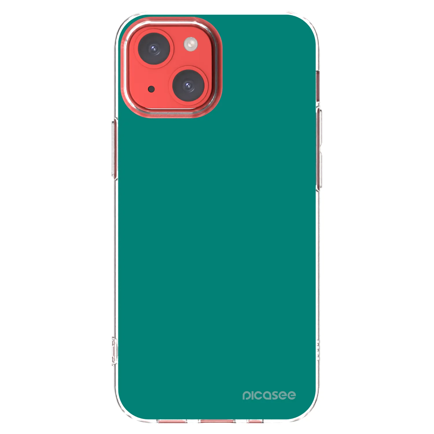 Picasee silikonska prozirna maskica za Apple iPhone 13 mini - Emerald Mist