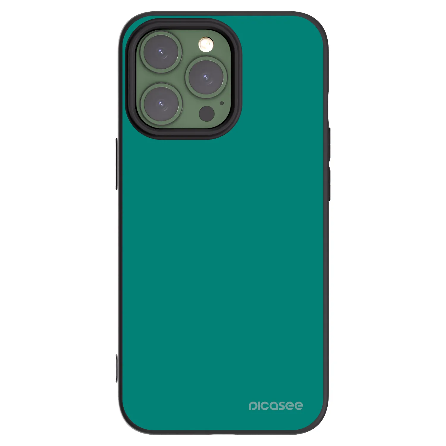 Picasee crna silikonska maskica za Apple iPhone 13 Pro - Emerald Mist