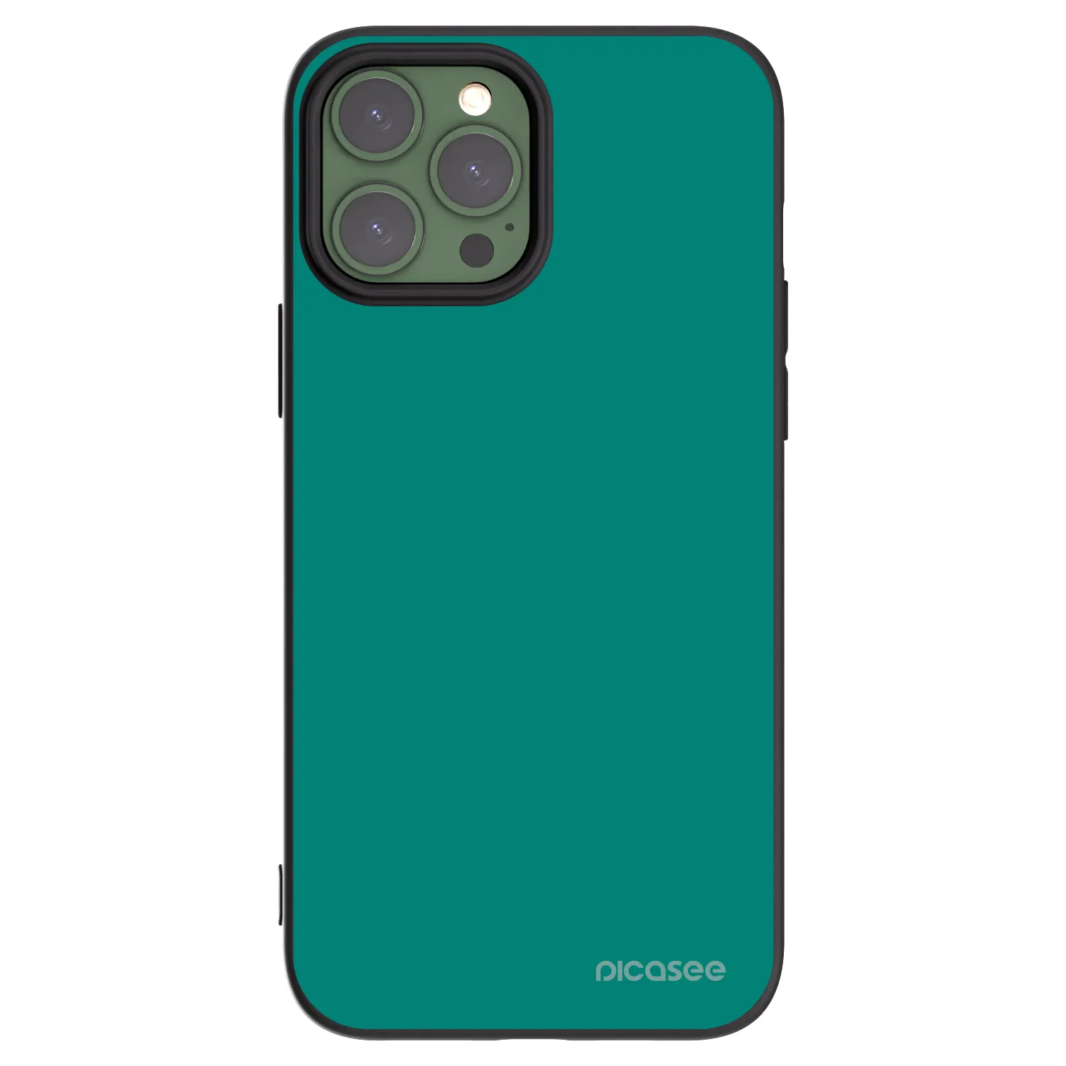Picasee crna silikonska maskica za Apple iPhone 13 Pro Max - Emerald Mist