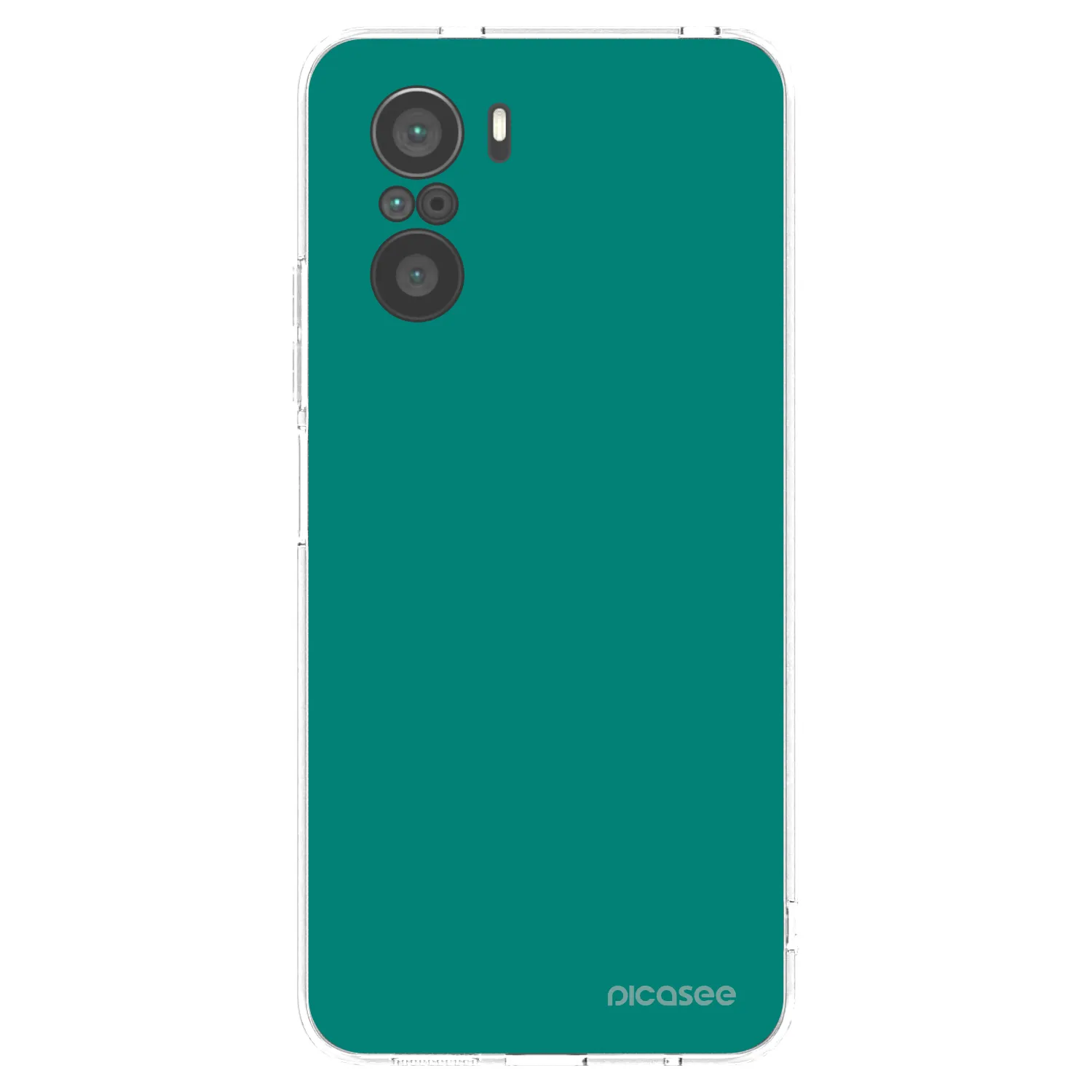 Picasee silikonska prozirna maskica za Xiaomi Poco F3 - Emerald Mist