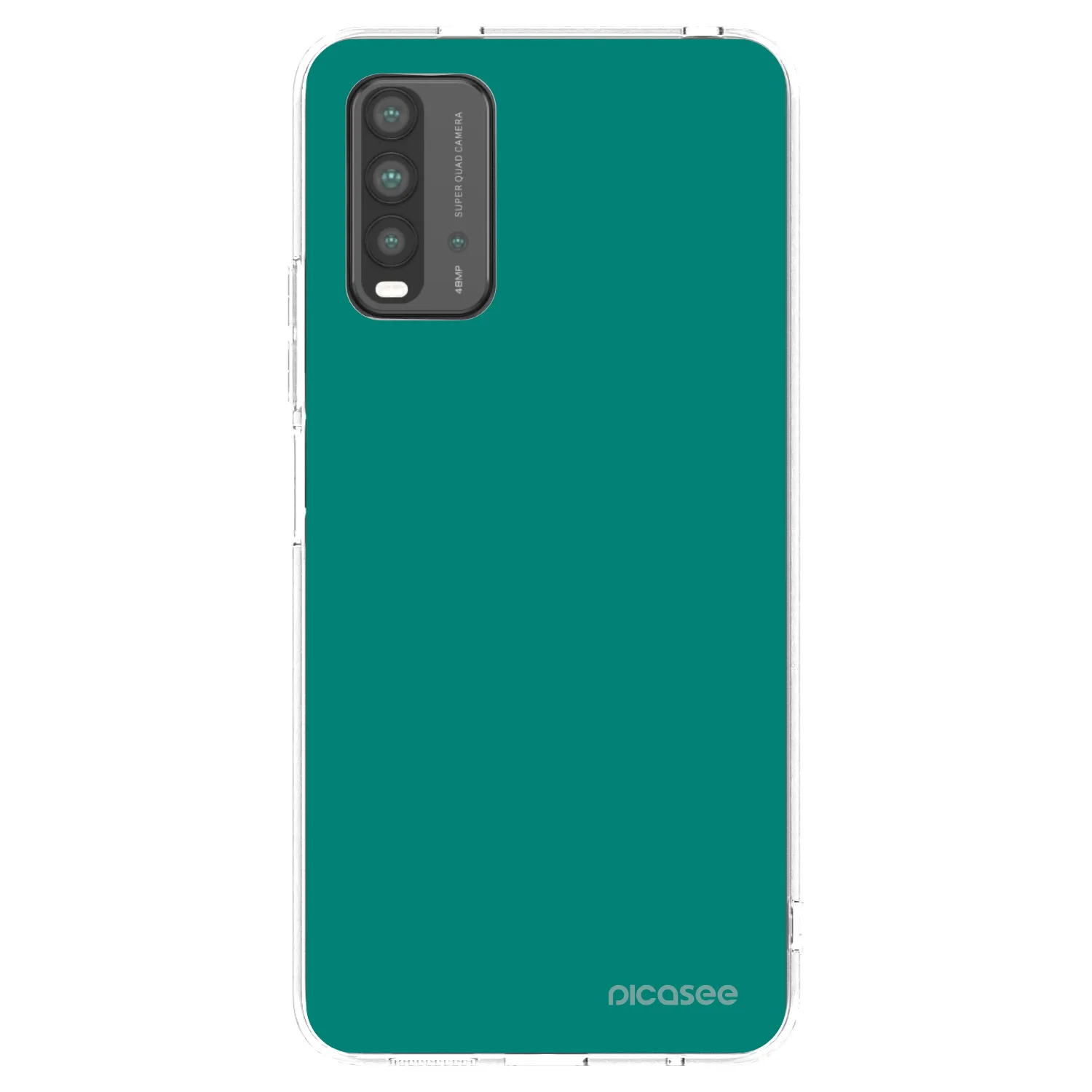 Picasee silikonska prozirna maskica za Xiaomi Redmi 9T - Emerald Mist