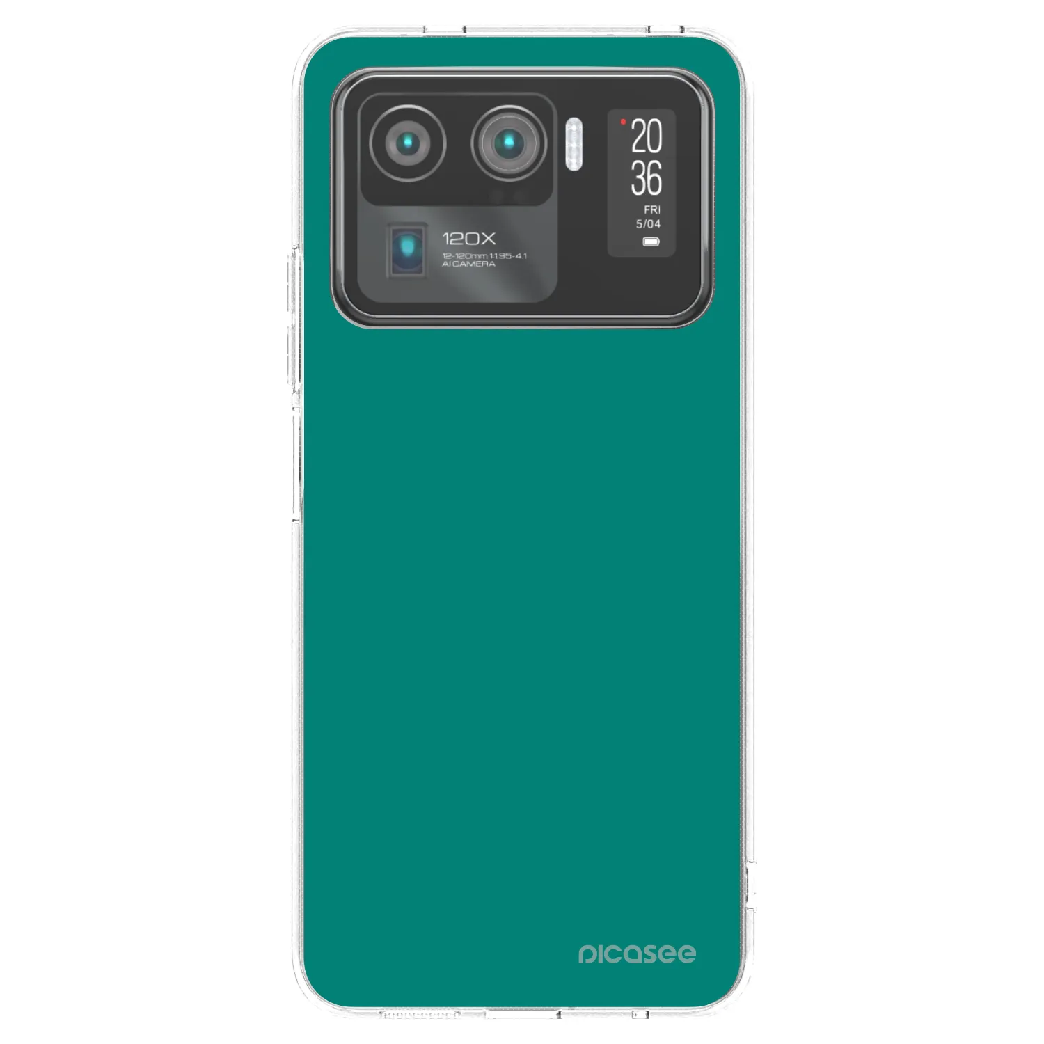 Picasee silikonska prozirna maskica za Xiaomi Mi 11 Ultra - Emerald Mist