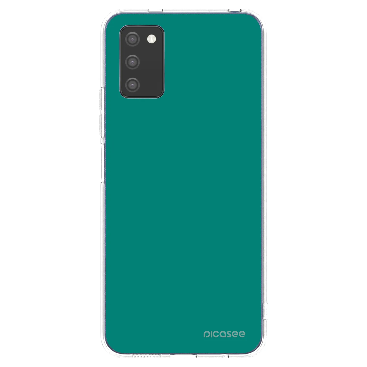 Picasee silikonska prozirna maskica za Samsung Galaxy A02s A025G - Emerald Mist