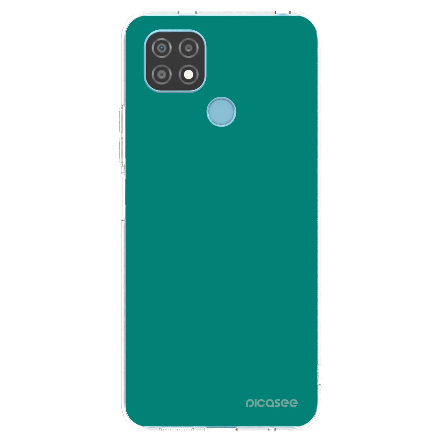 Picasee silikonska prozirna maskica za Realme C21 - Emerald Mist