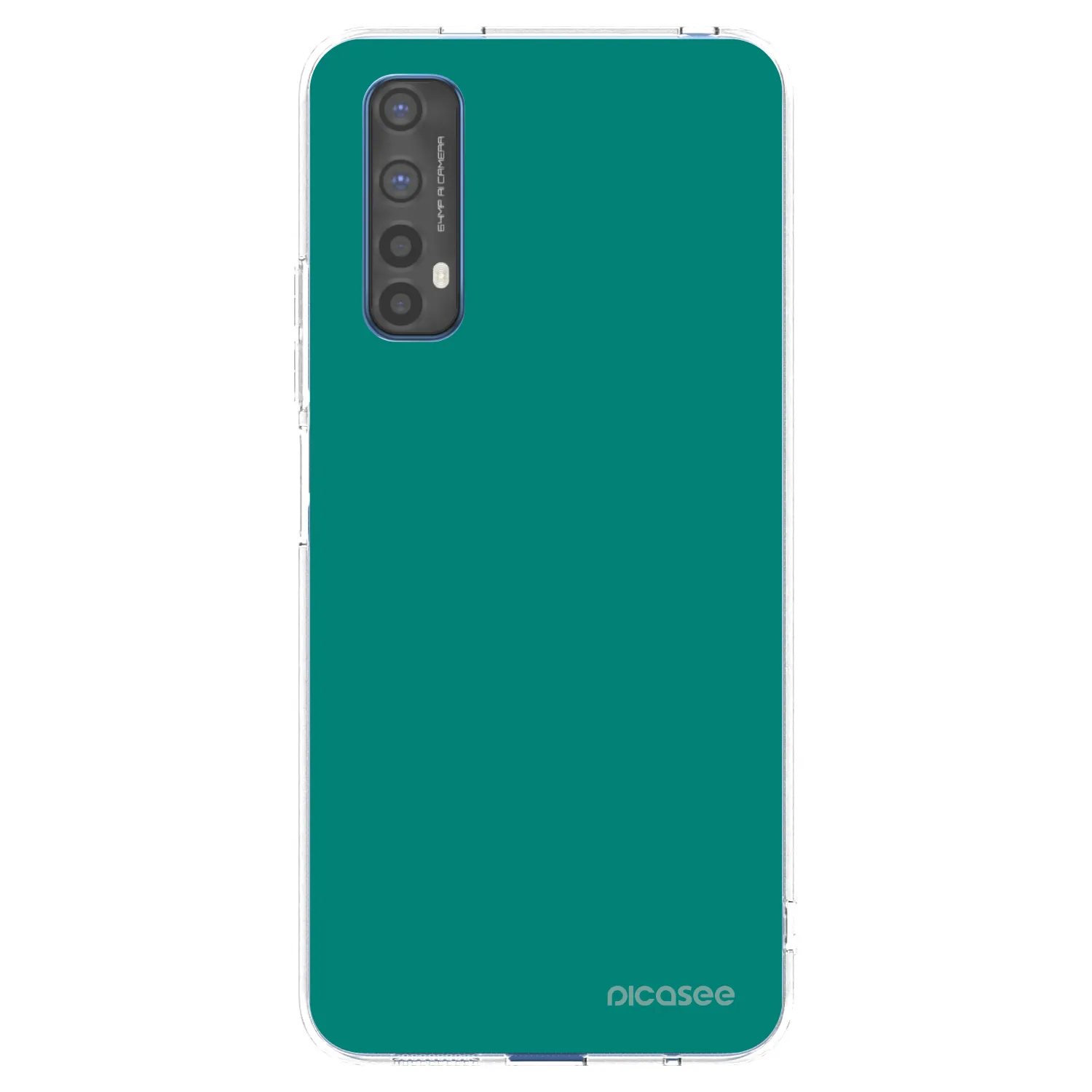 Picasee silikonska prozirna maskica za Realme 7 - Emerald Mist