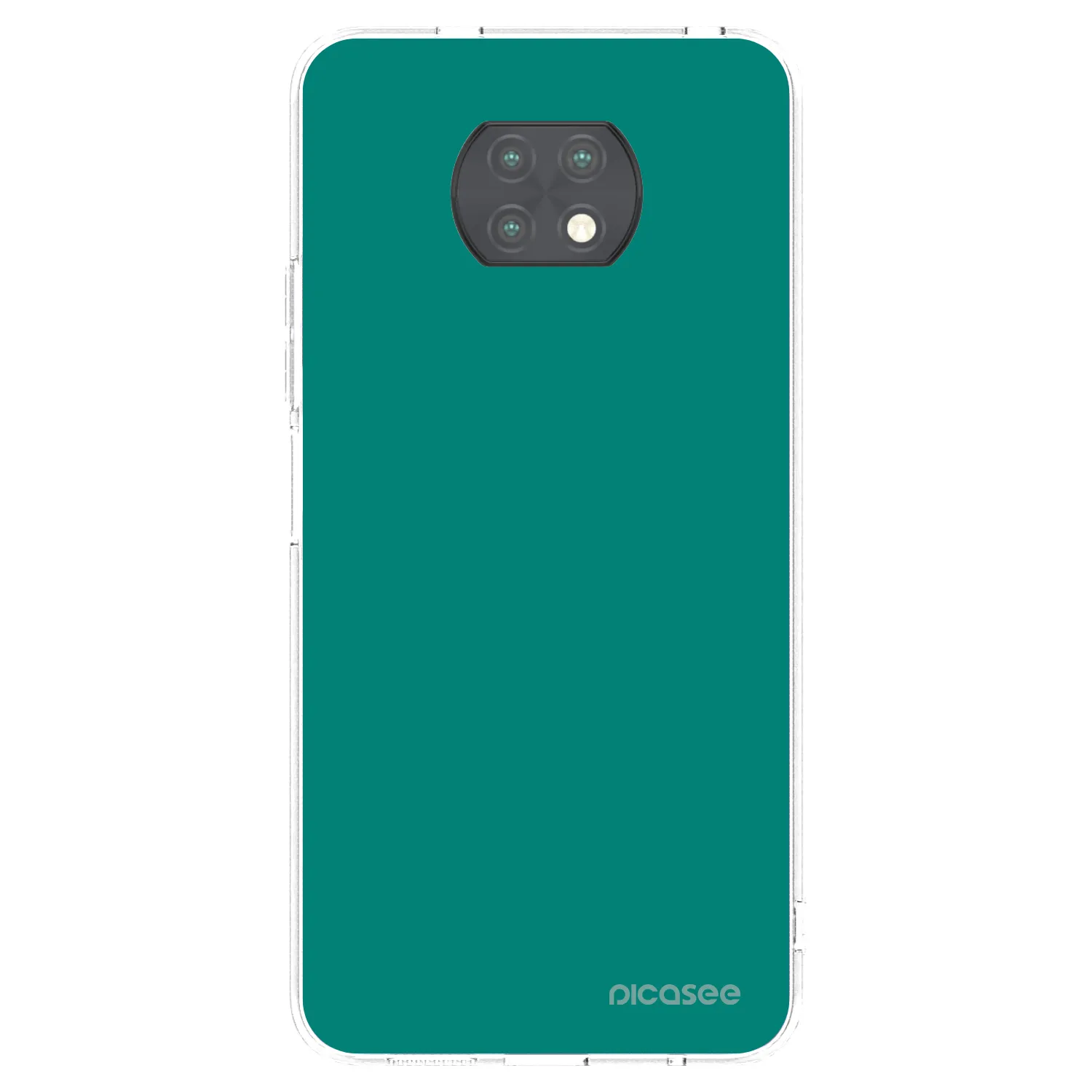 Picasee silikonska prozirna maskica za Xiaomi Redmi Note 9T - Emerald Mist