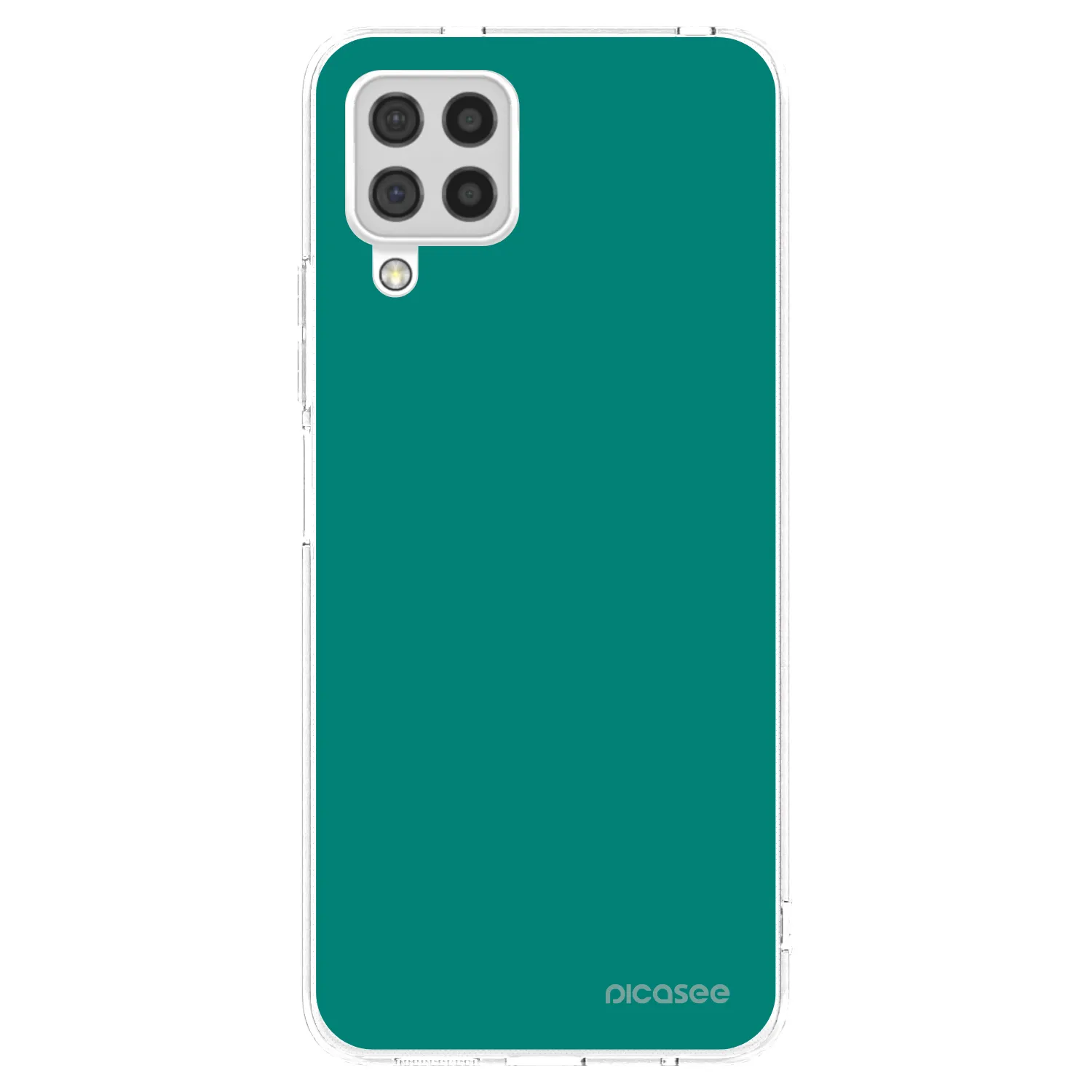 Picasee silikonska prozirna maskica za Samsung Galaxy A22 A225F 4G - Emerald Mist