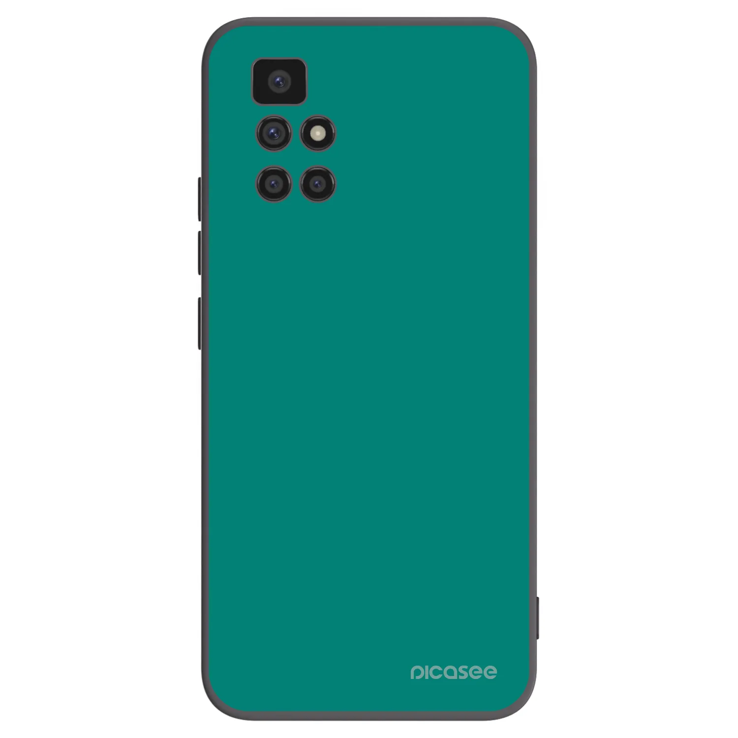 Picasee crna silikonska maskica za Xiaomi Redmi 10 - Emerald Mist