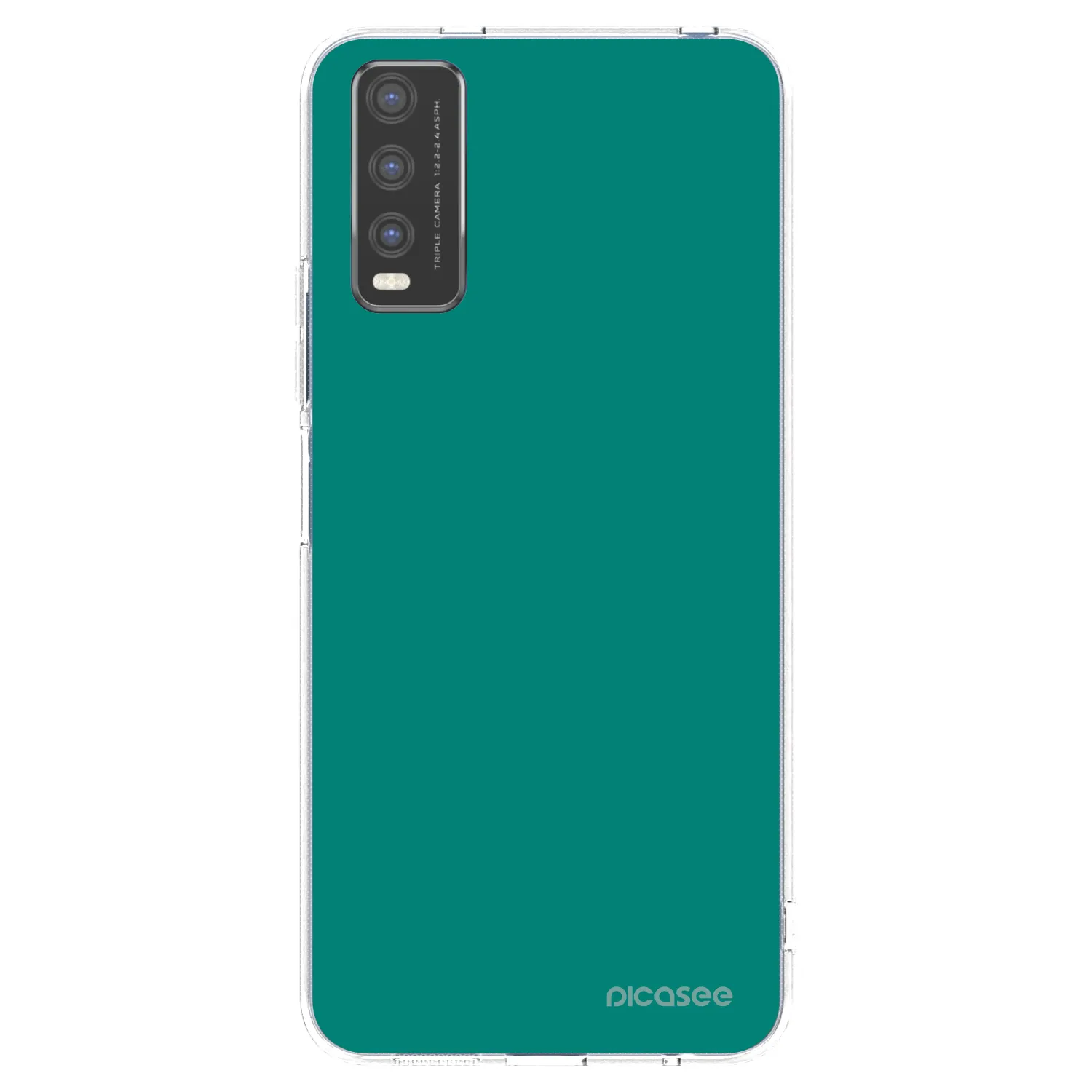 Picasee silikonska prozirna maskica za Vivo Y20s - Emerald Mist