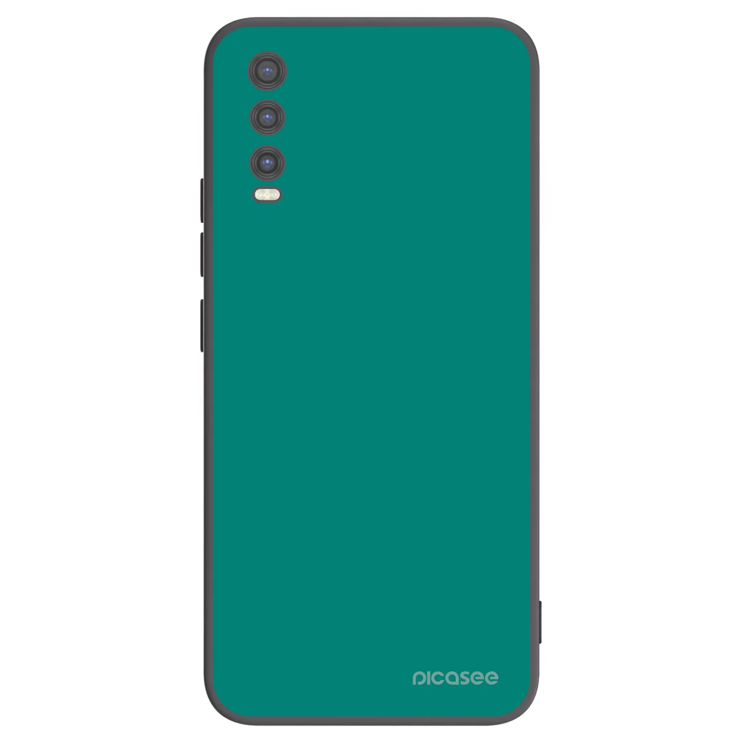 Picasee crna silikonska maskica za Vivo Y20s - Emerald Mist