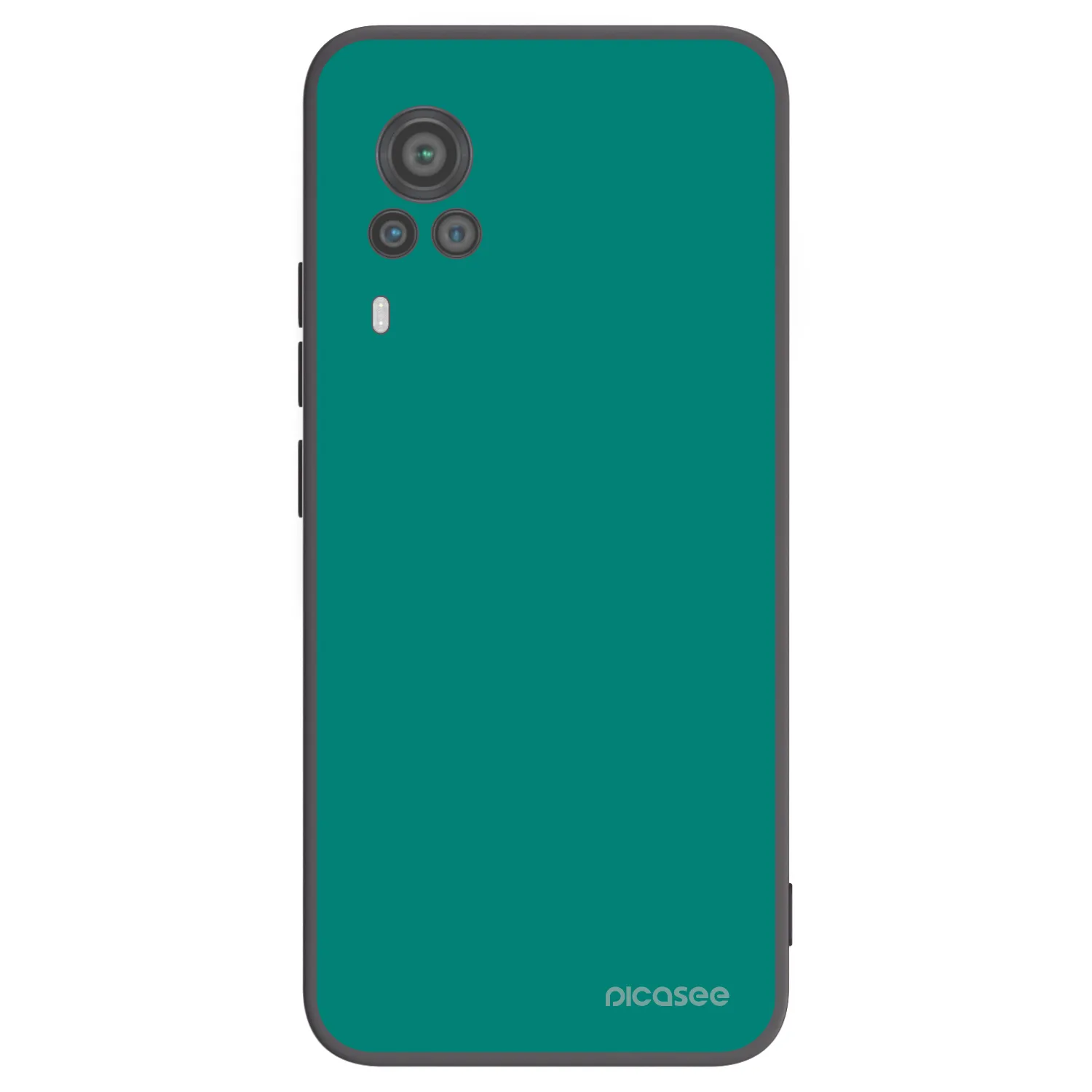 Picasee crna silikonska maskica za Vivo X60 Pro 5G - Emerald Mist