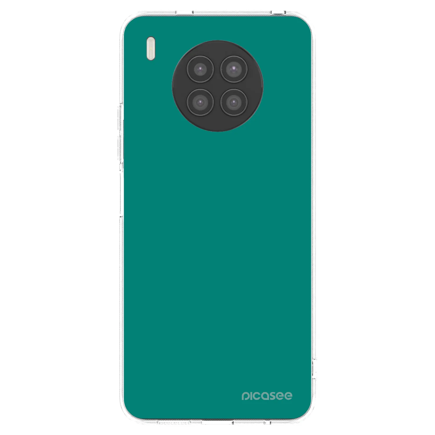 Picasee silikonska prozirna maskica za Huawei Nova 8i - Emerald Mist