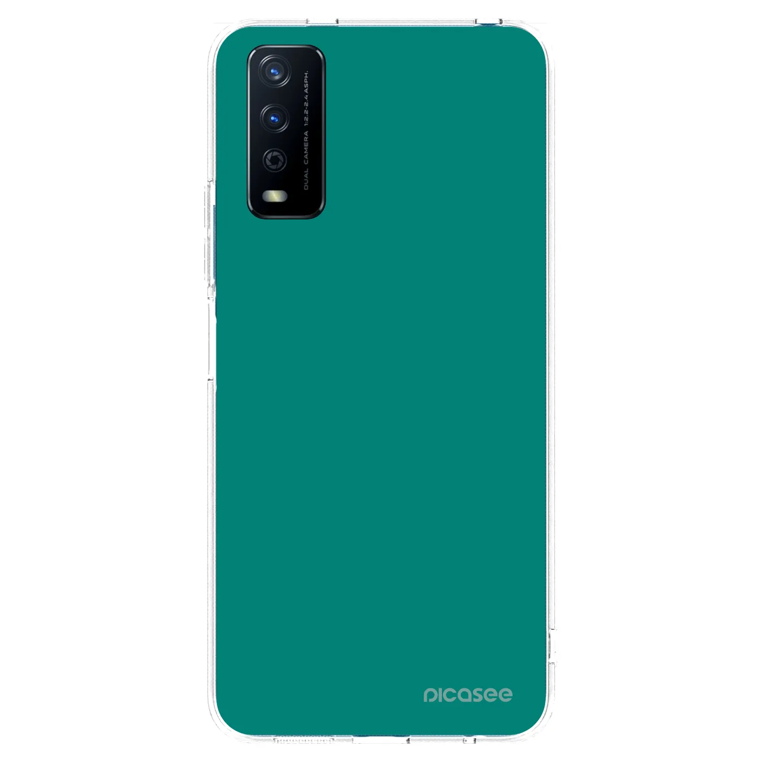 Picasee silikonska prozirna maskica za Vivo Y11s - Emerald Mist