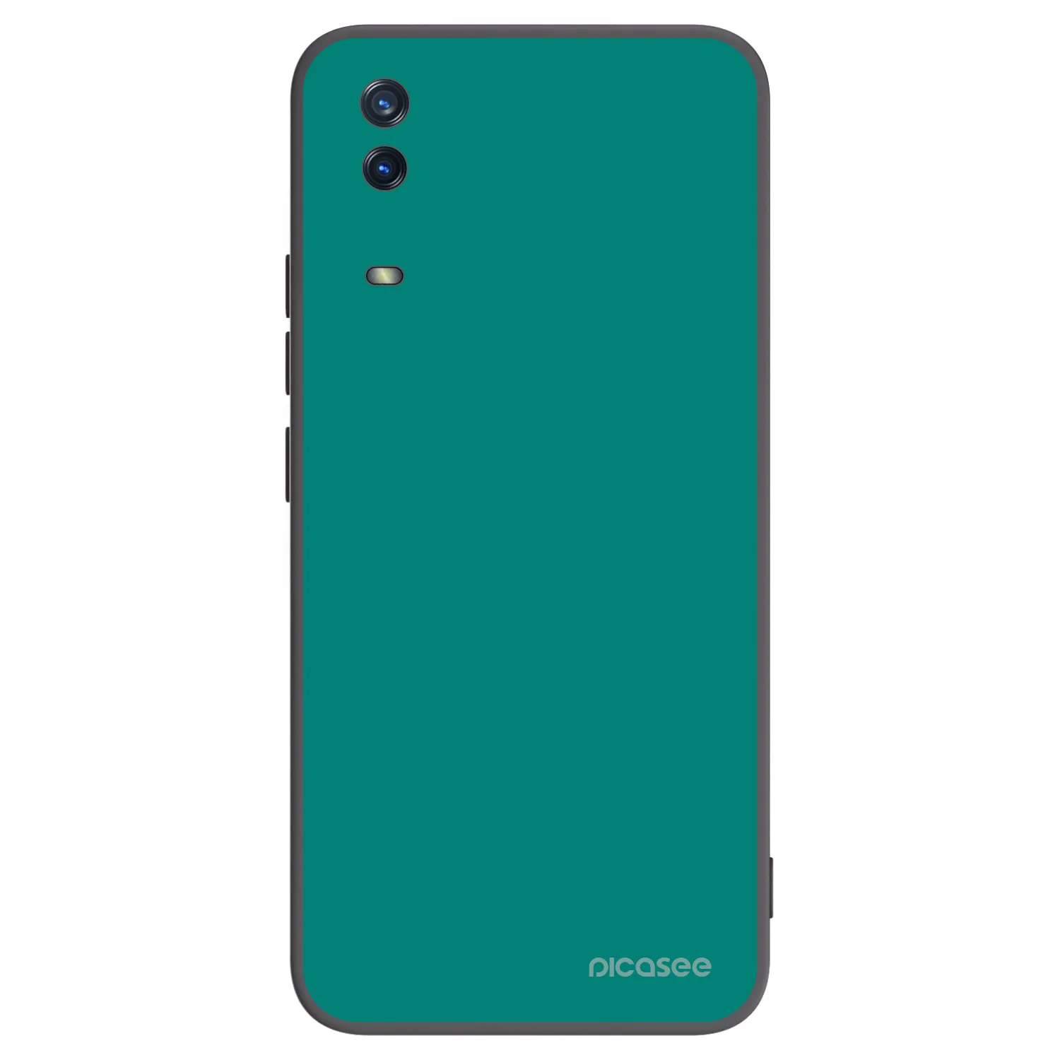 Picasee crna silikonska maskica za Vivo Y11s - Emerald Mist