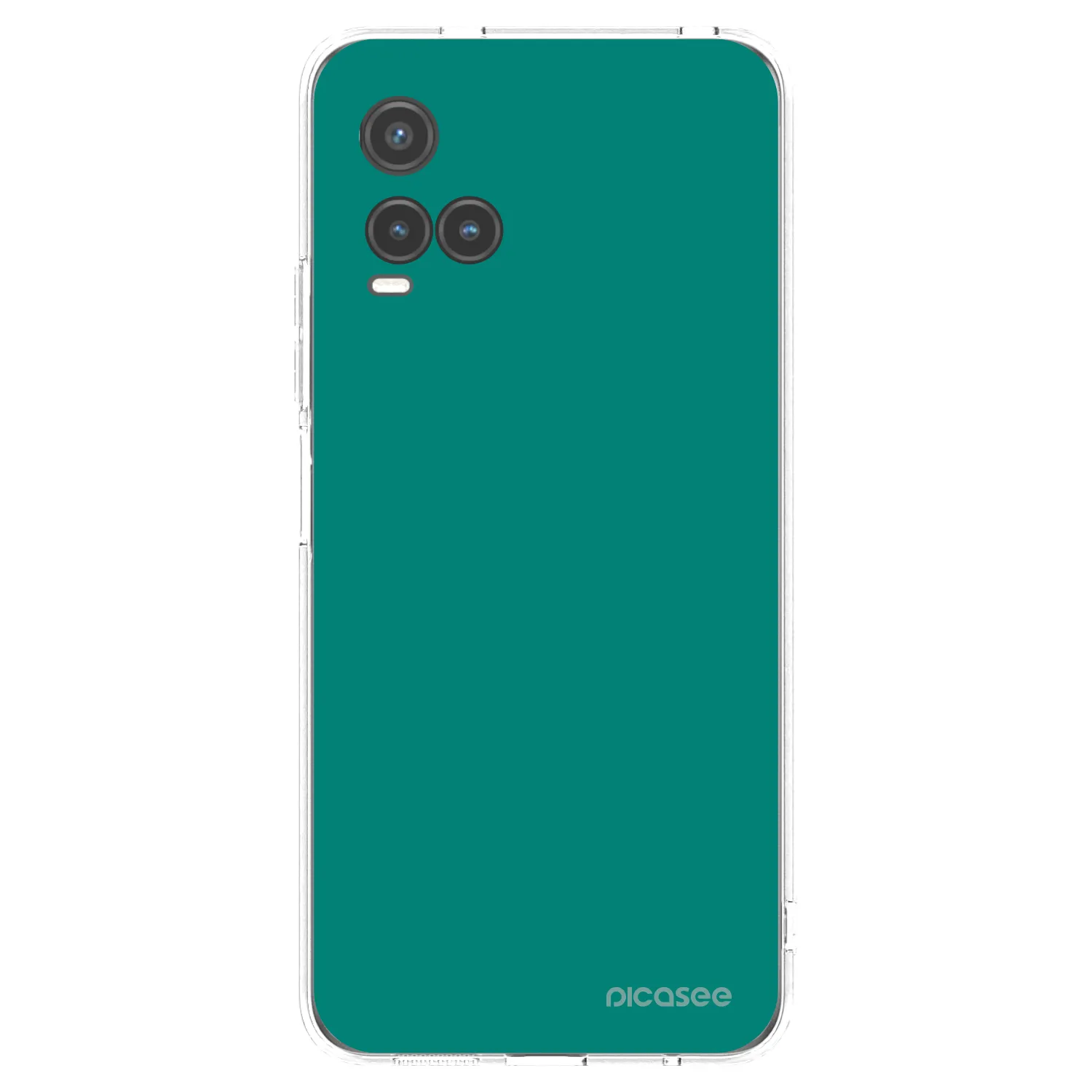 Picasee silikonska prozirna maskica za Vivo Y33s - Emerald Mist