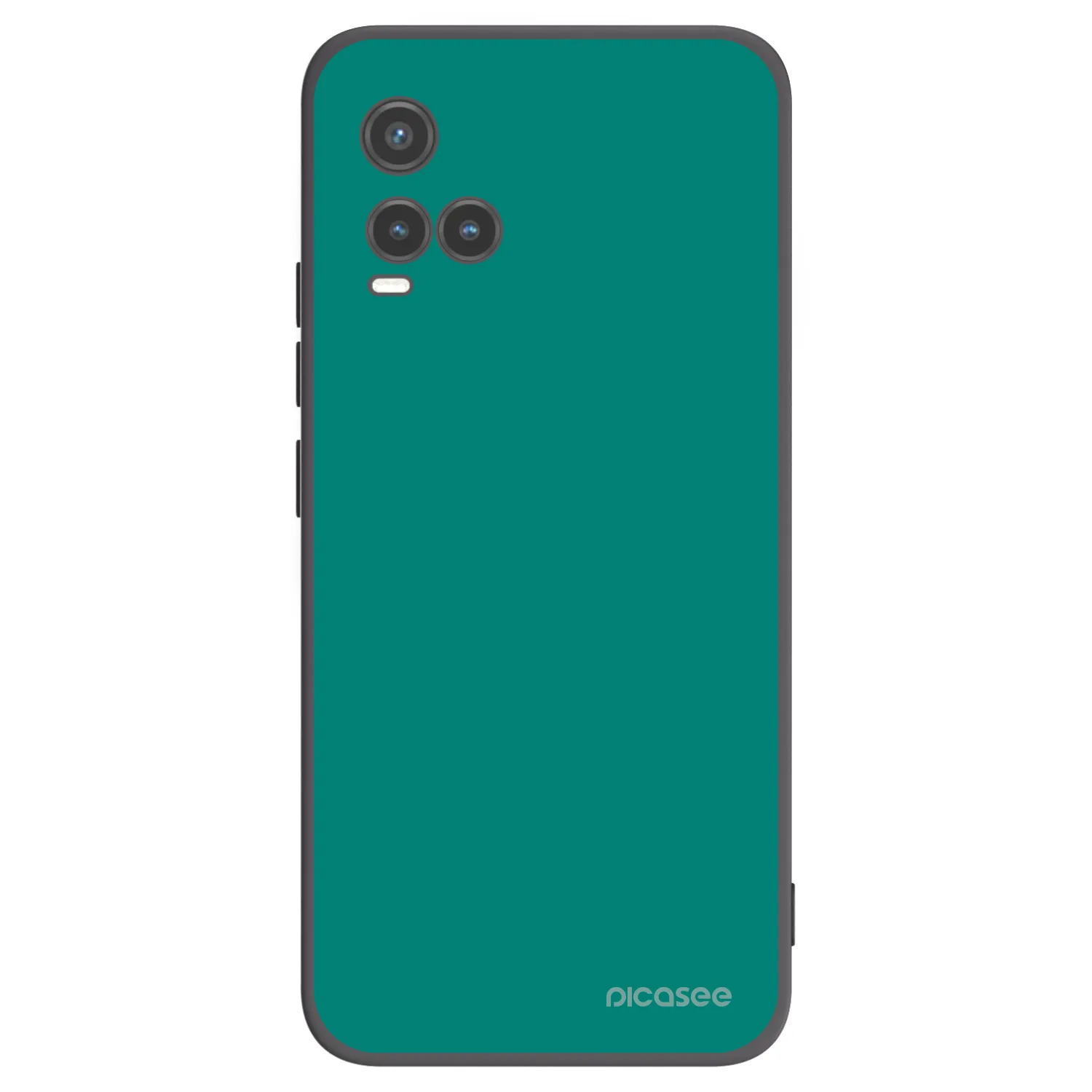 Picasee crna silikonska maskica za Vivo Y33s - Emerald Mist