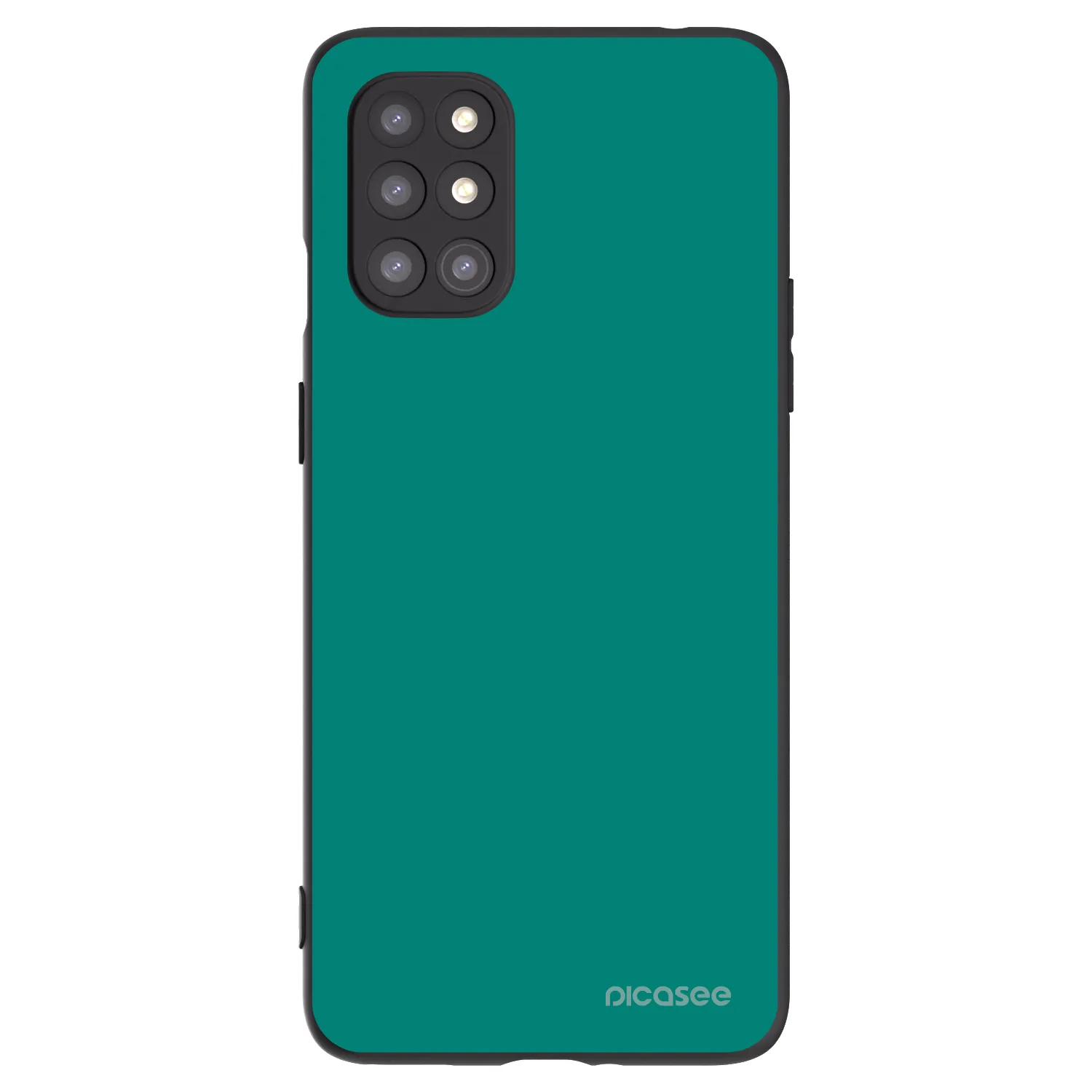 Picasee crna silikonska maskica za OnePlus 8T - Emerald Mist