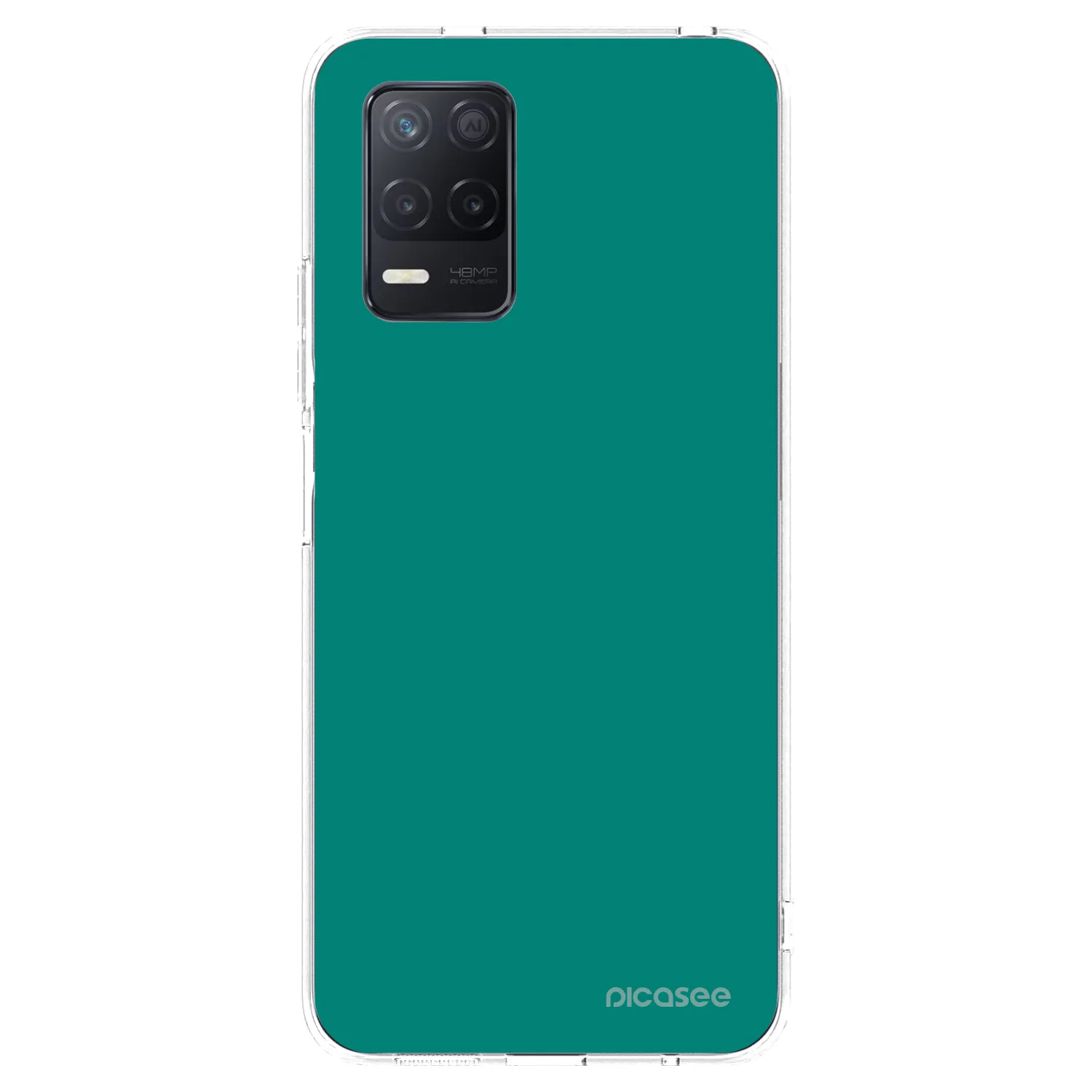Picasee silikonska prozirna maskica za Realme 8 5G - Emerald Mist