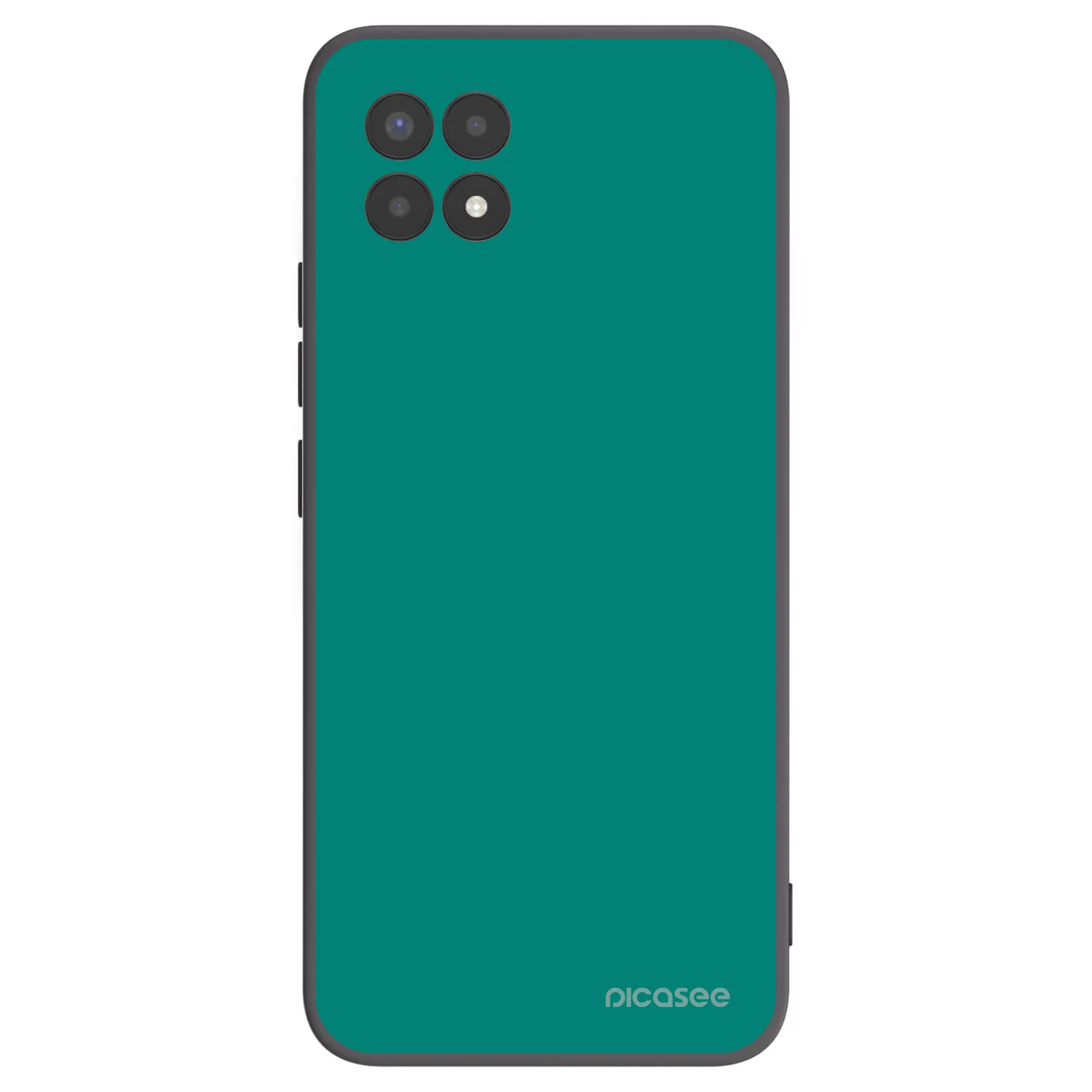 Picasee crna silikonska maskica za Realme 8i - Emerald Mist