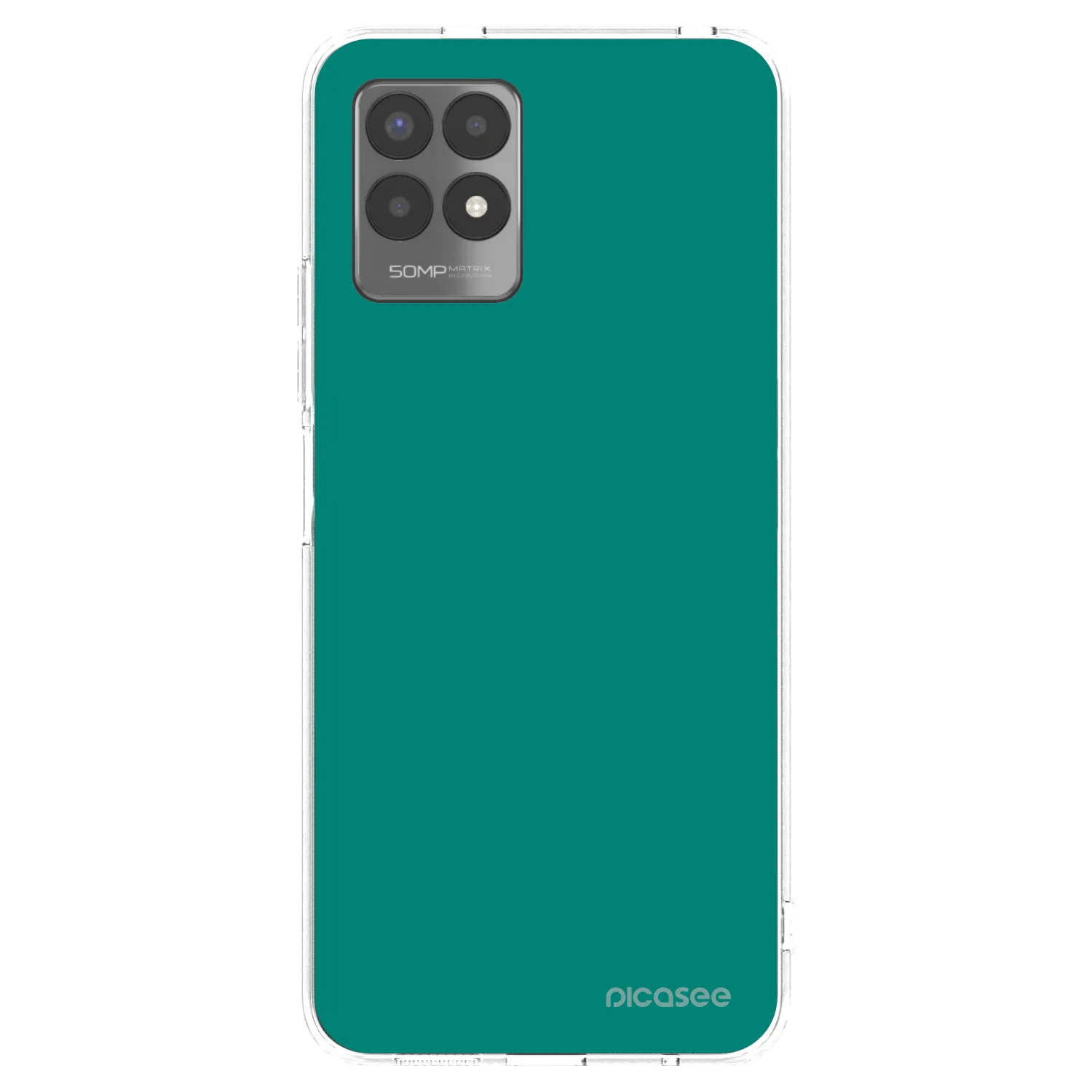 Picasee silikonska prozirna maskica za Realme 8i - Emerald Mist