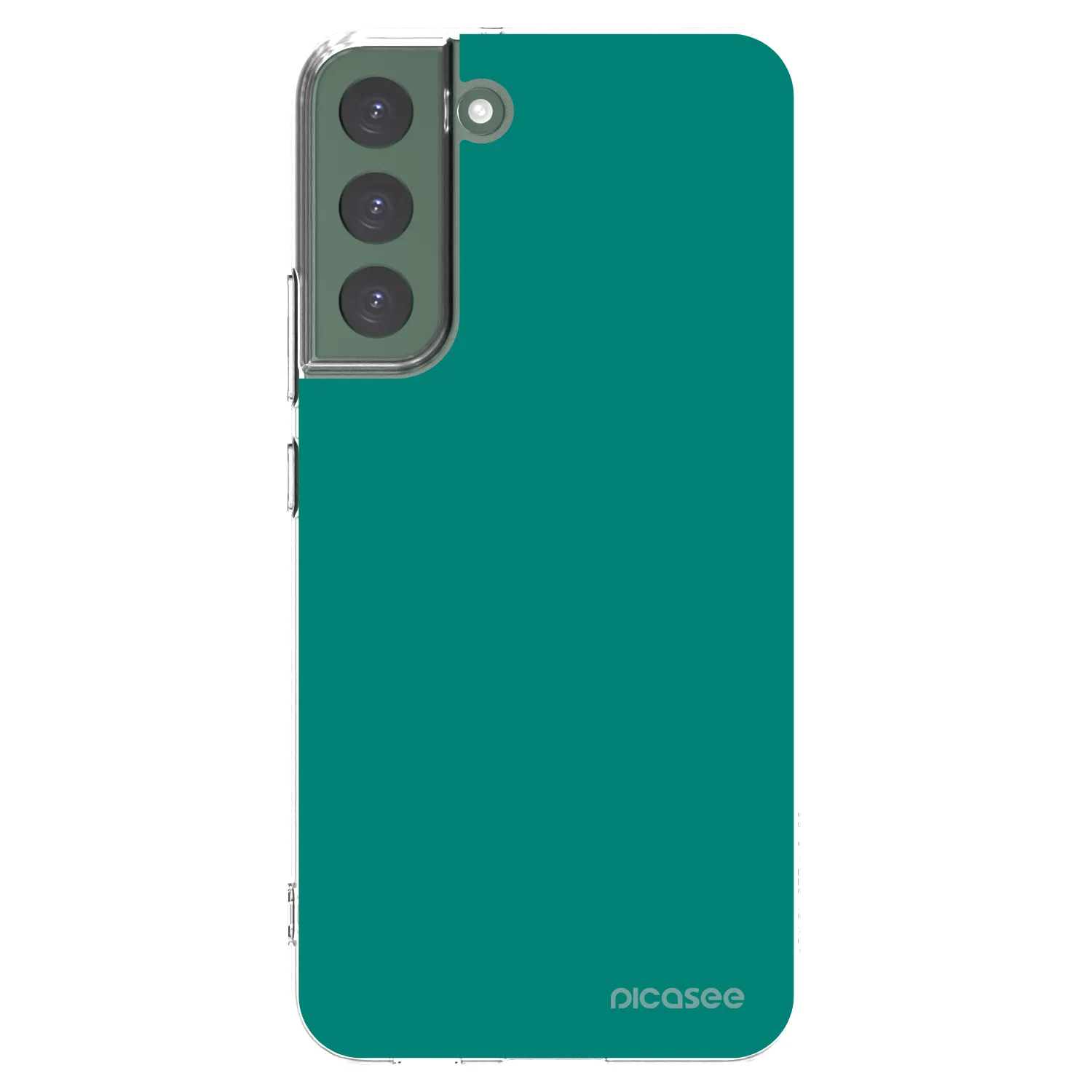 Picasee silikonska prozirna maskica za Samsung Galaxy S22+ 5G - Emerald Mist