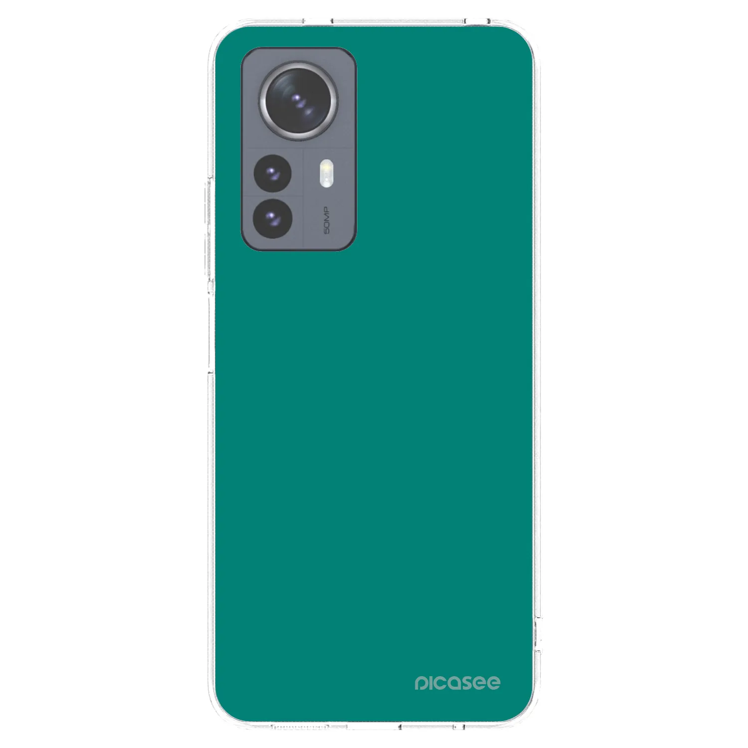Picasee silikonska prozirna maskica za Xiaomi 12 Pro - Emerald Mist