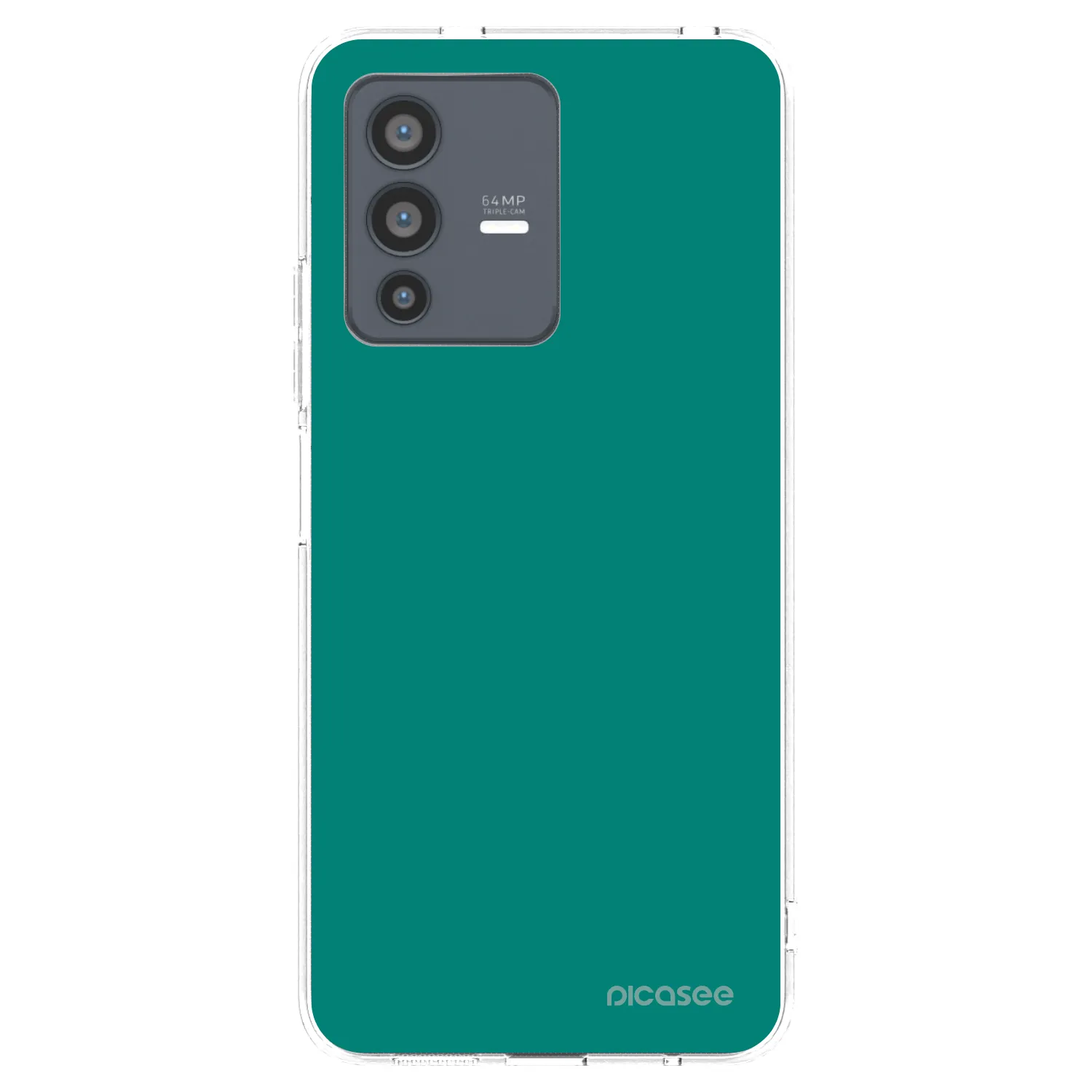 Picasee silikonska prozirna maskica za Vivo V23 5G - Emerald Mist