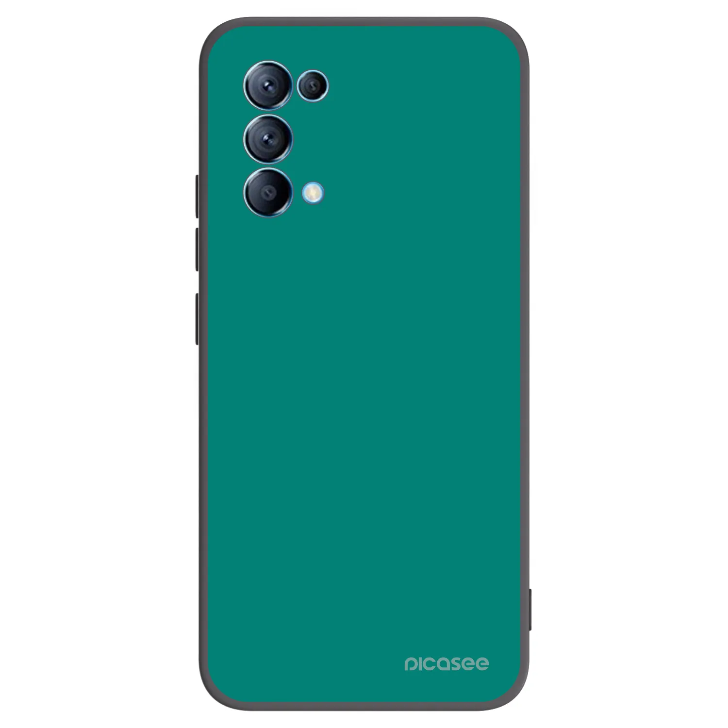 Picasee crna silikonska maskica za OPPO Reno 5 5G - Emerald Mist