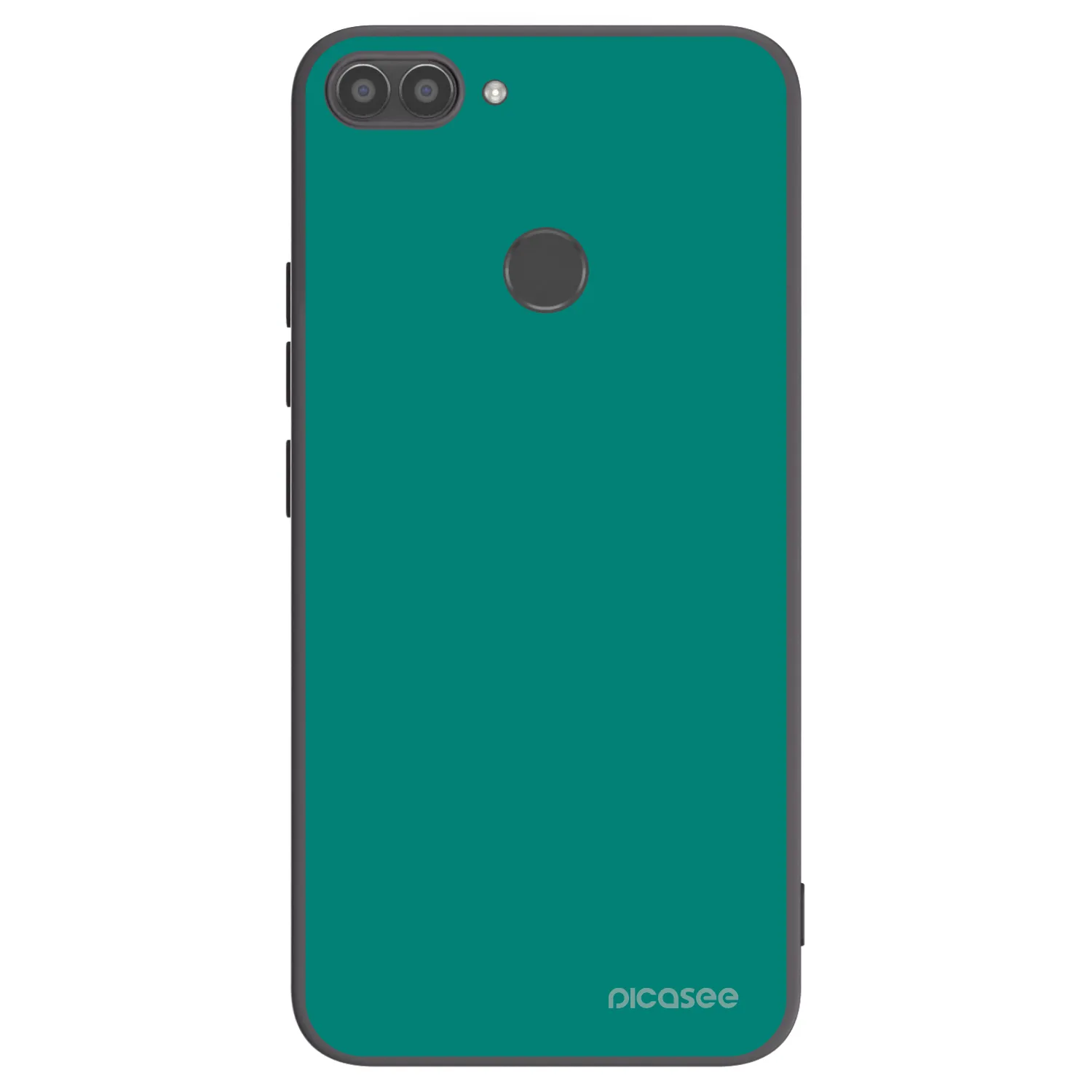 Picasee crna silikonska maskica za Huawei P Smart - Emerald Mist
