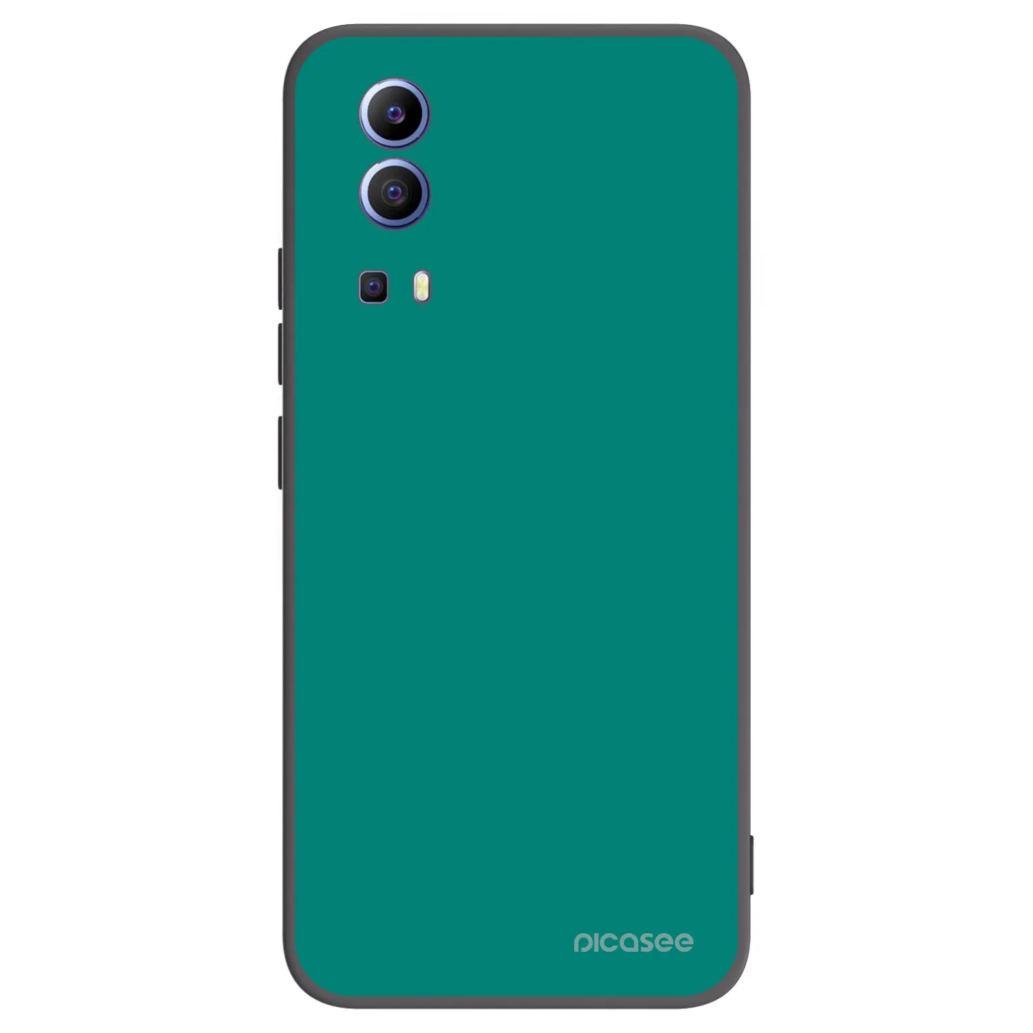 Picasee crna silikonska maskica za Vivo Y52 5G - Emerald Mist