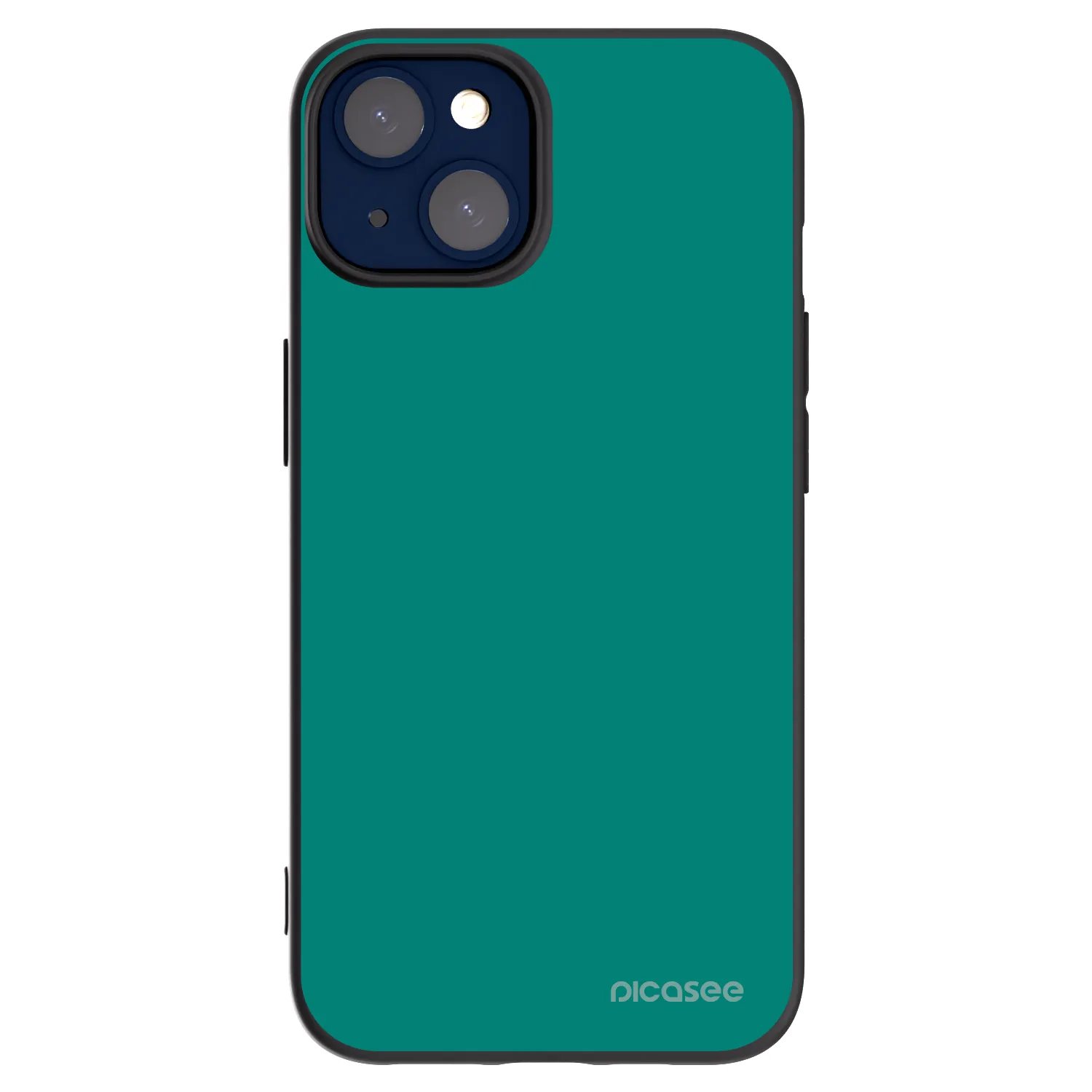 Picasee crna silikonska maskica za Apple iPhone 14 - Emerald Mist