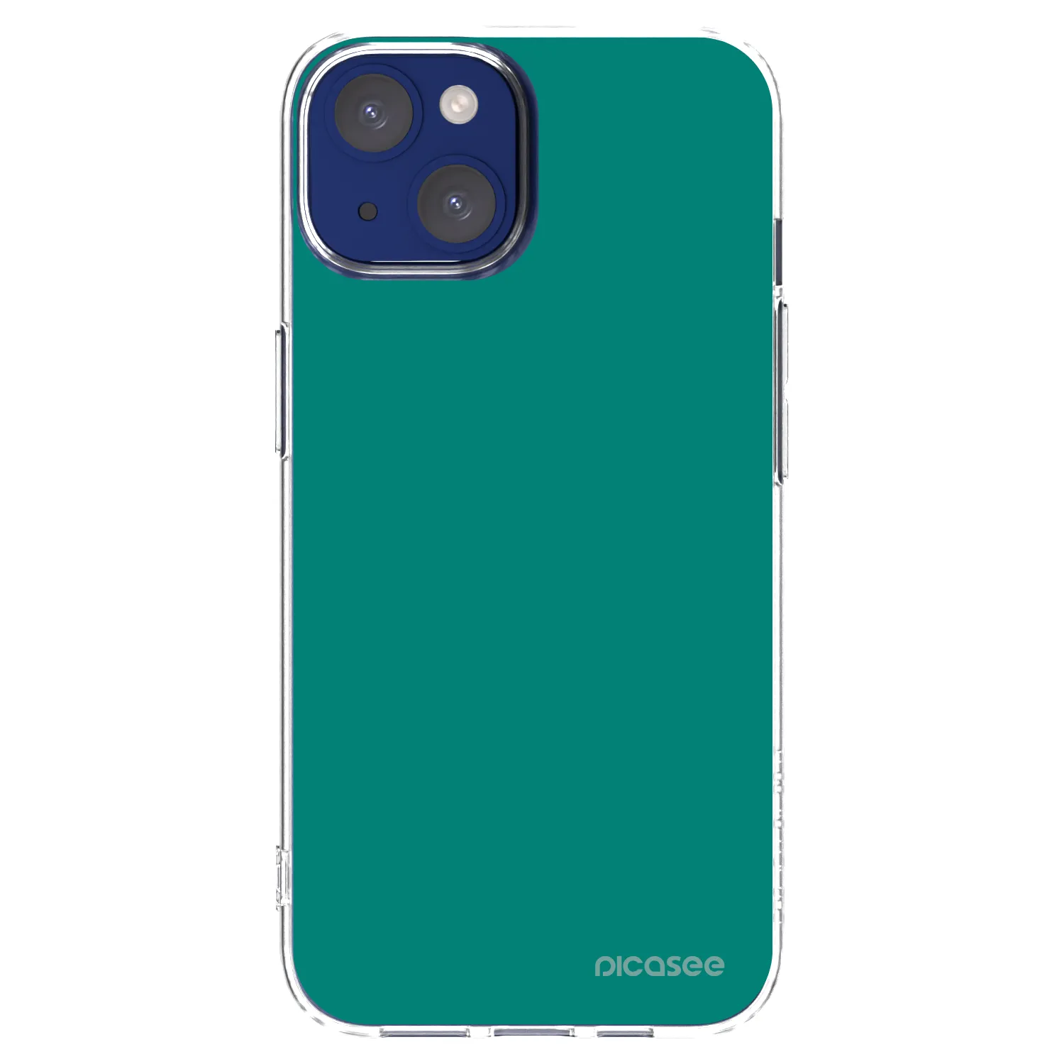 Picasee silikonska prozirna maskica za Apple iPhone 14 - Emerald Mist