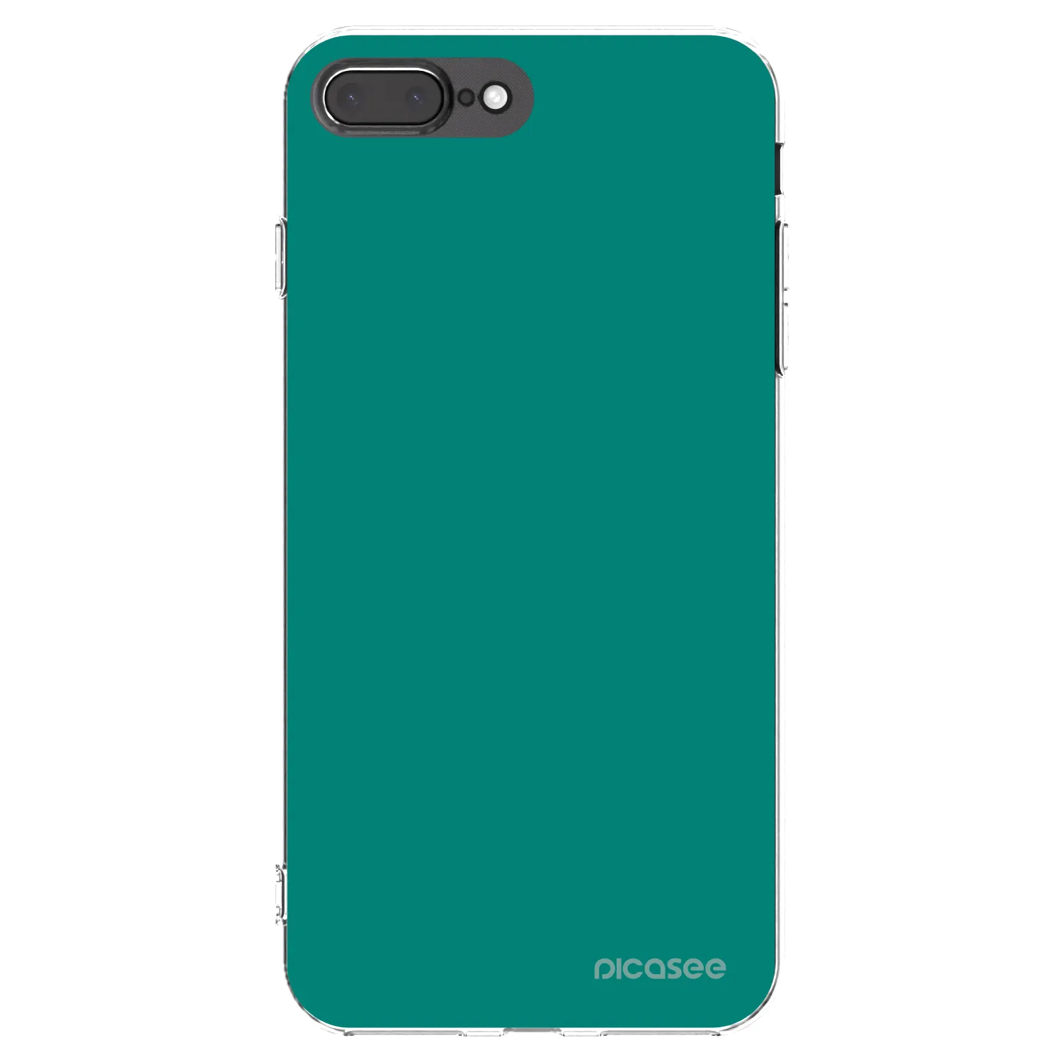 Picasee silikonska prozirna maskica za Apple iPhone 8 Plus - Emerald Mist