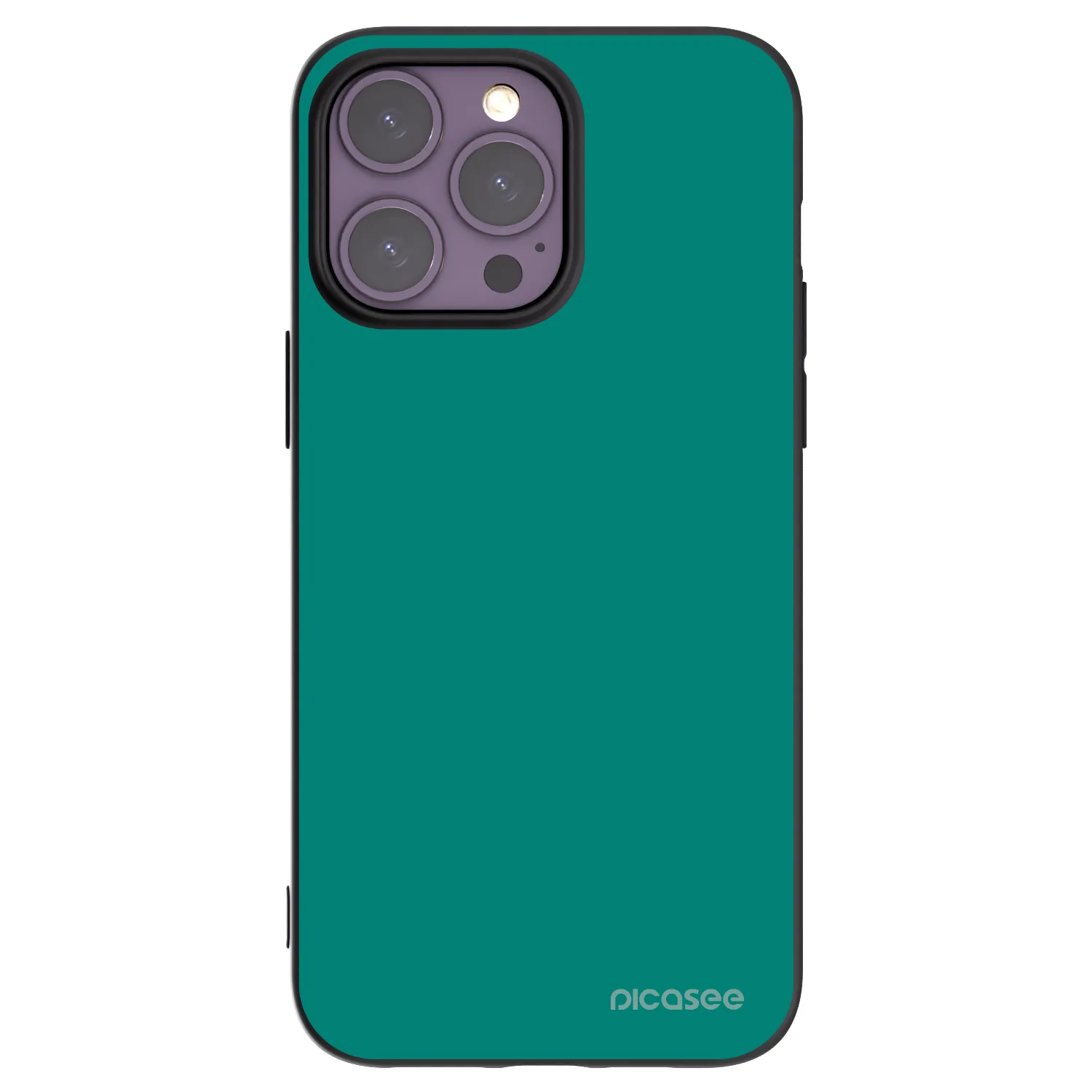Picasee crna silikonska maskica za Apple iPhone 14 Pro Max - Emerald Mist