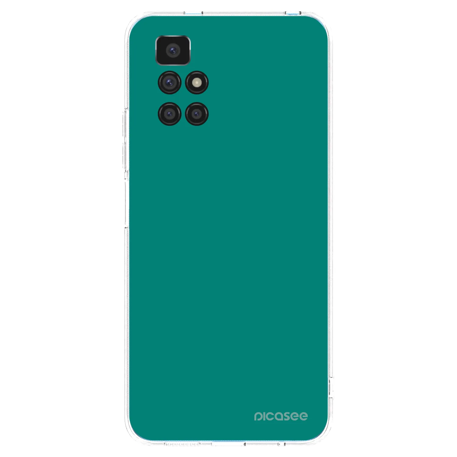 Picasee silikonska prozirna maskica za Xiaomi Redmi 10 (2022) - Emerald Mist