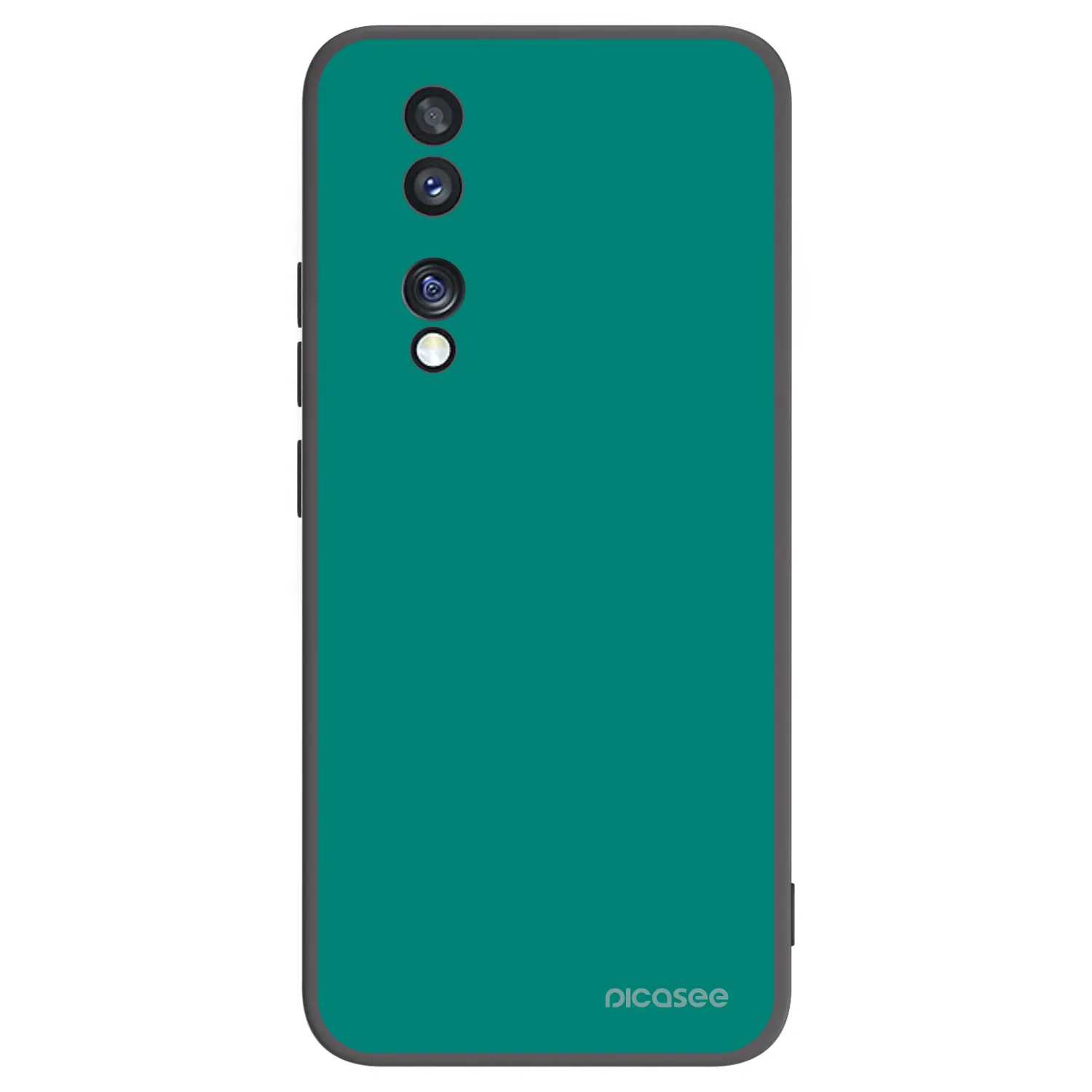 Picasee crna silikonska maskica za Honor 70 - Emerald Mist