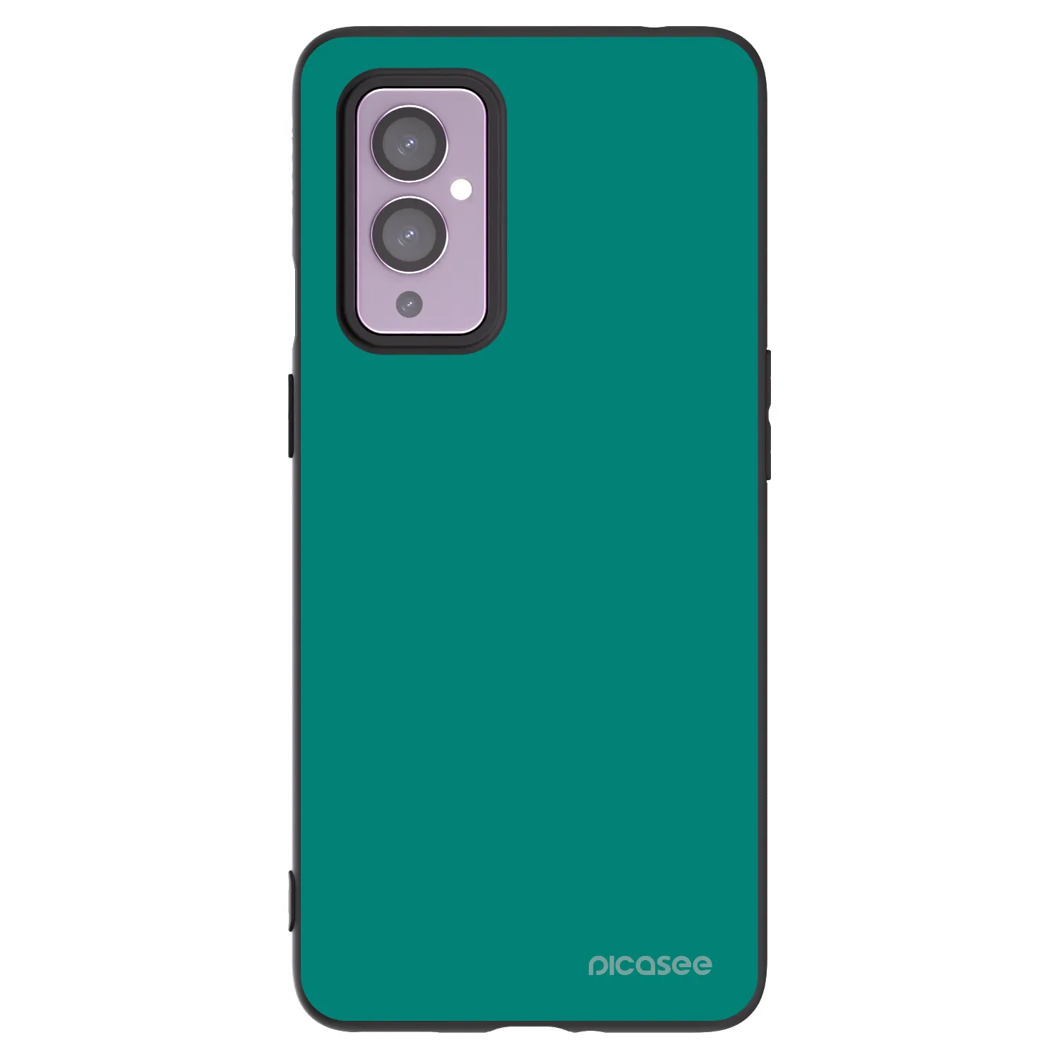 Picasee crna silikonska maskica za OnePlus 9 - Emerald Mist