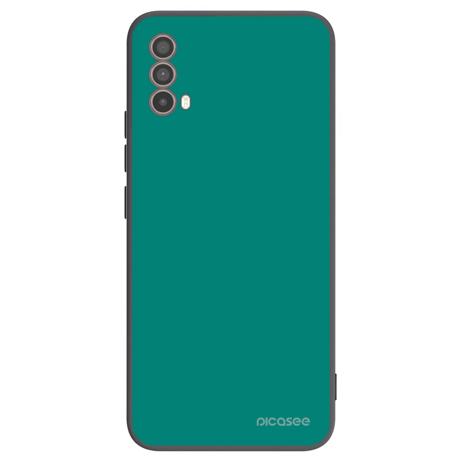 Picasee crna silikonska maskica za Motorola Moto E40 - Emerald Mist