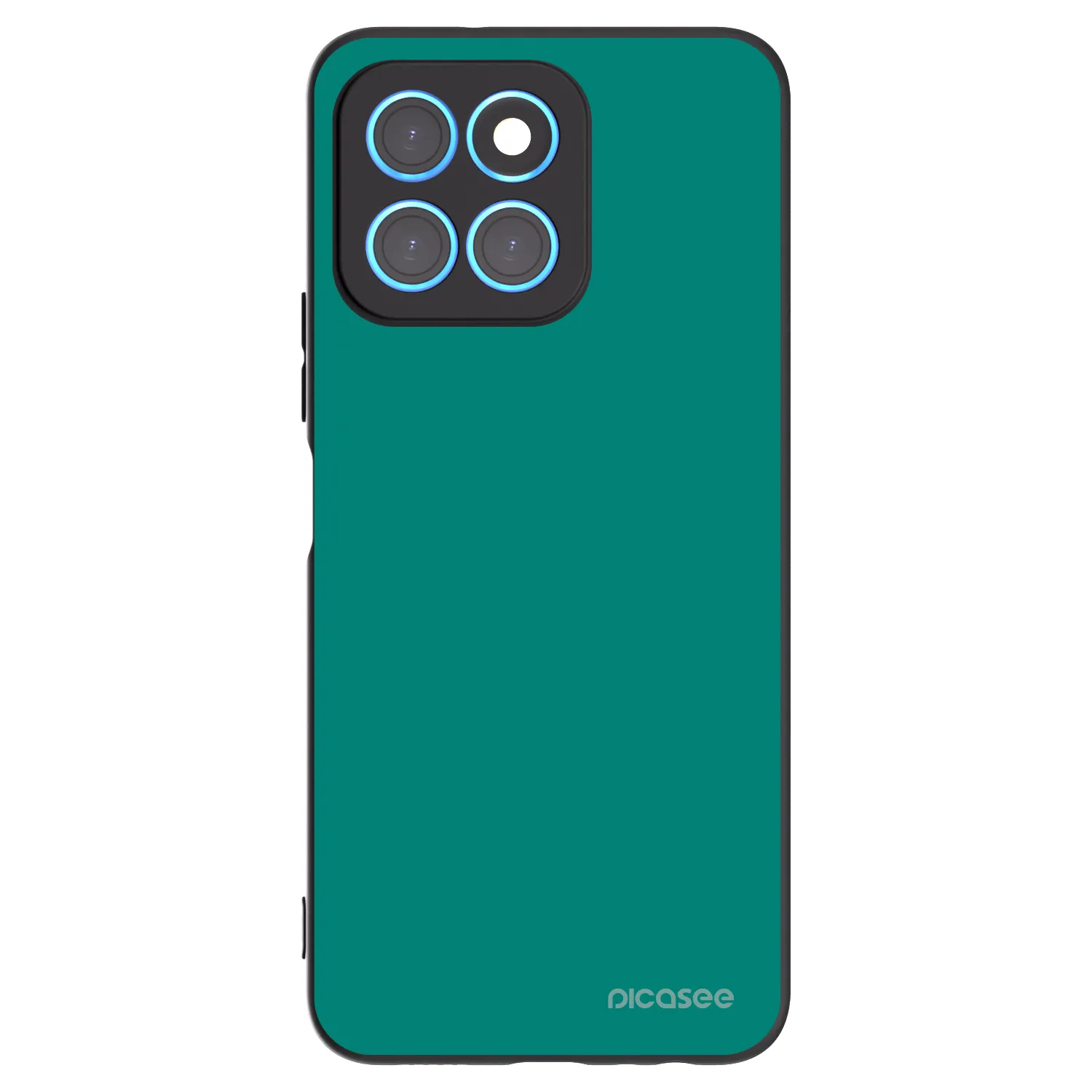 Picasee crna silikonska maskica za Honor X6 - Emerald Mist