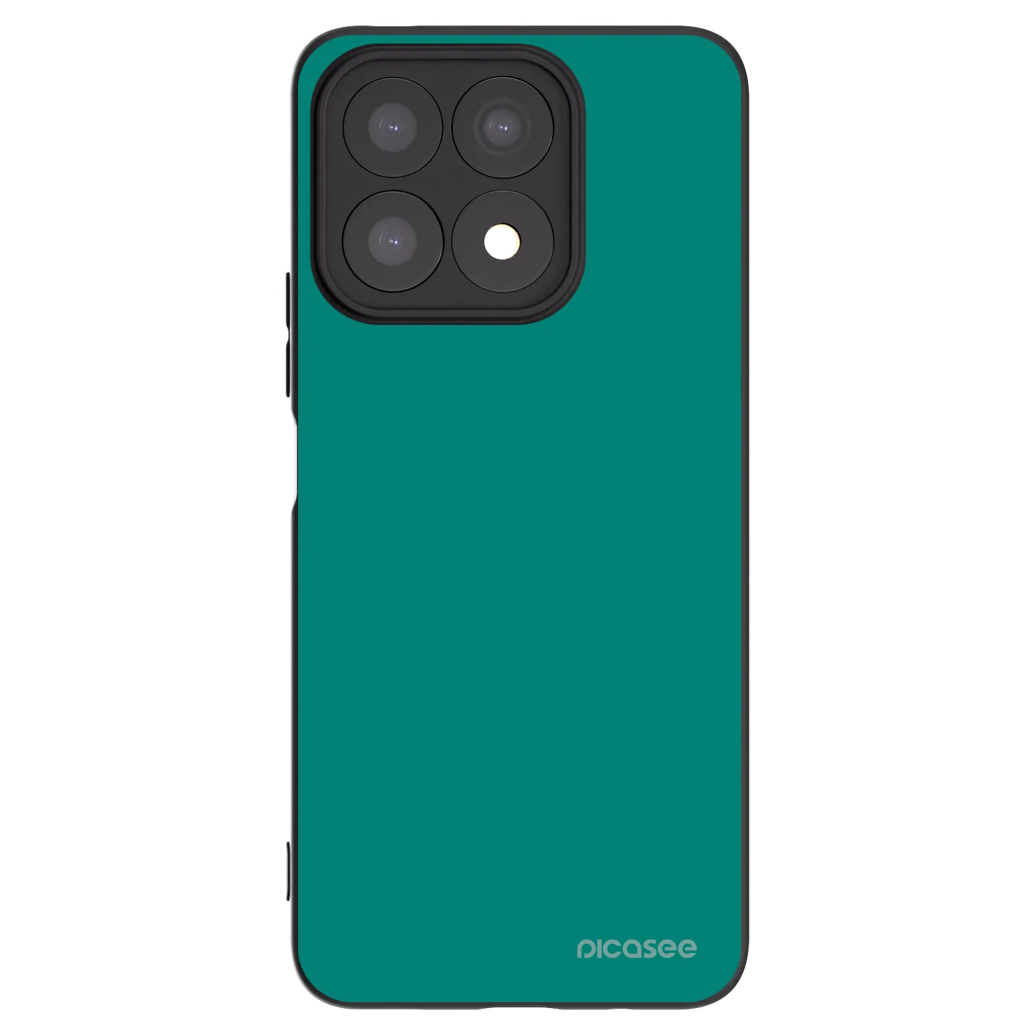 Picasee crna silikonska maskica za Honor X8a - Emerald Mist