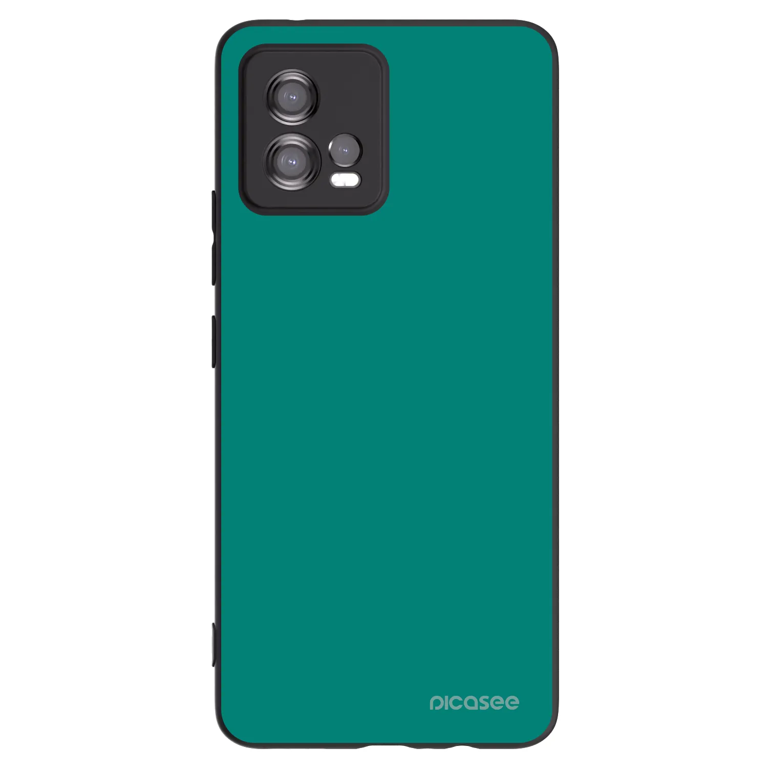 Picasee crna silikonska maskica za Motorola Moto G72 - Emerald Mist