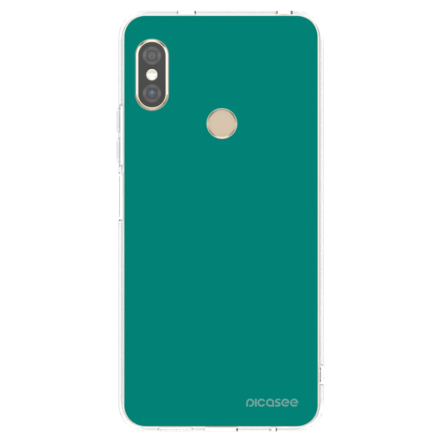 Picasee silikonska prozirna maskica za Xiaomi Redmi Note 5 Global - Emerald Mist