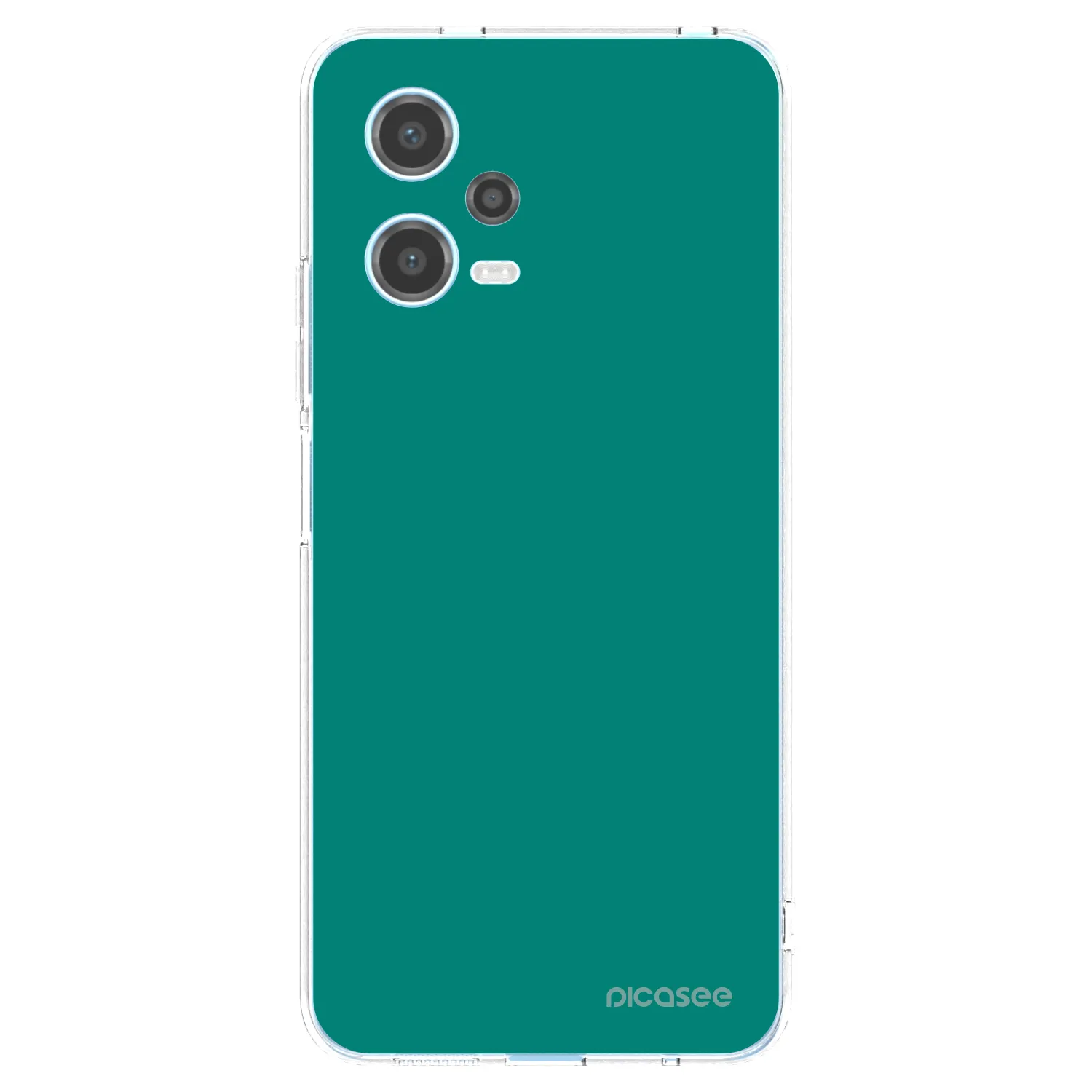 Picasee silikonska prozirna maskica za Xiaomi Redmi Note 12 5G - Emerald Mist