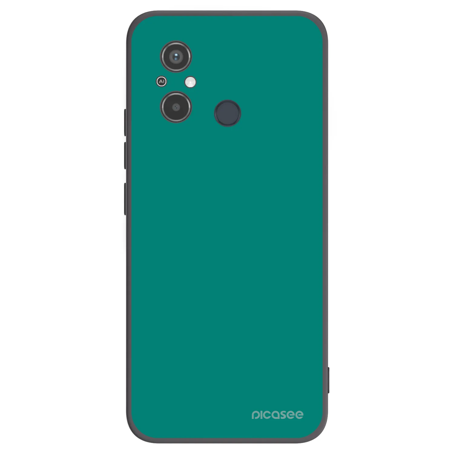 Picasee crna silikonska maskica za Xiaomi Redmi 12C - Emerald Mist