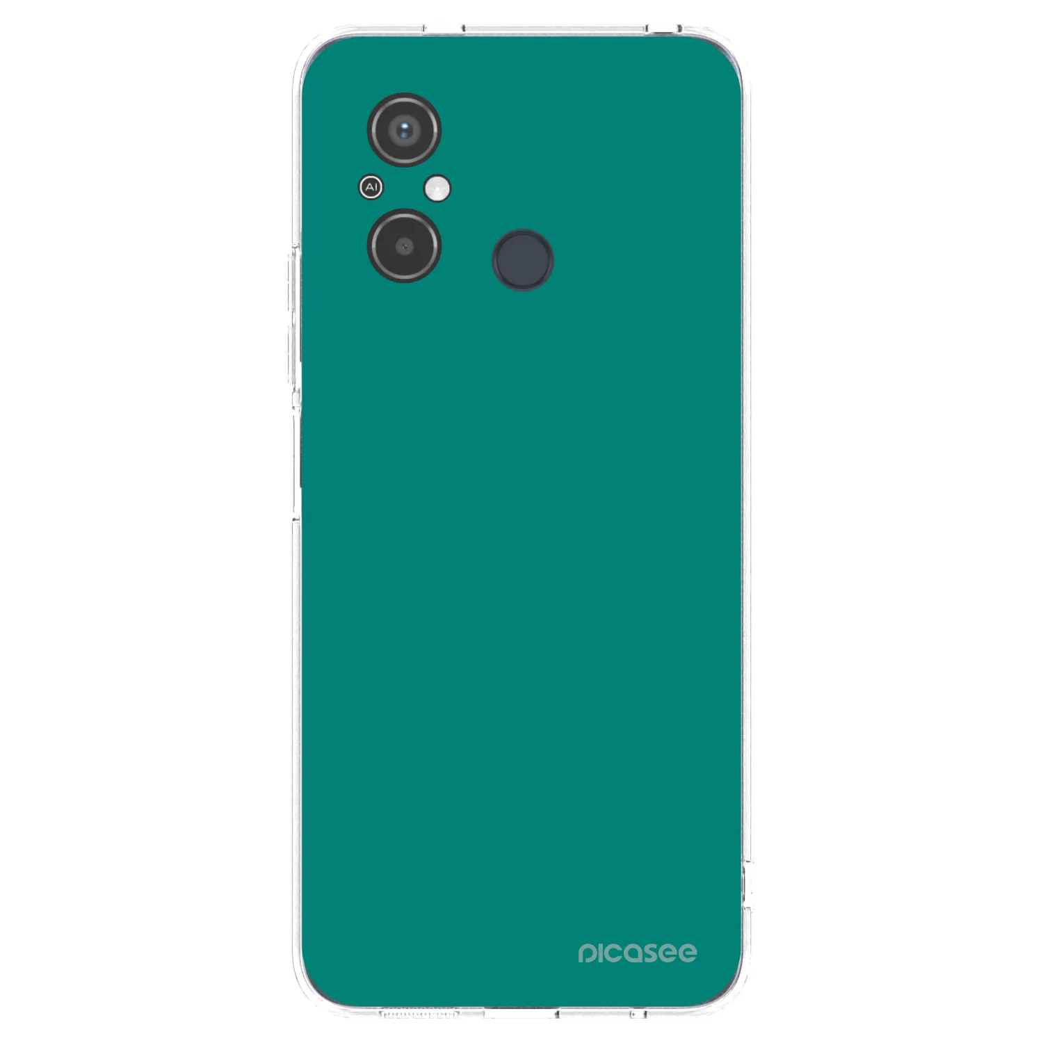 Picasee silikonska prozirna maskica za Xiaomi Redmi 12C - Emerald Mist