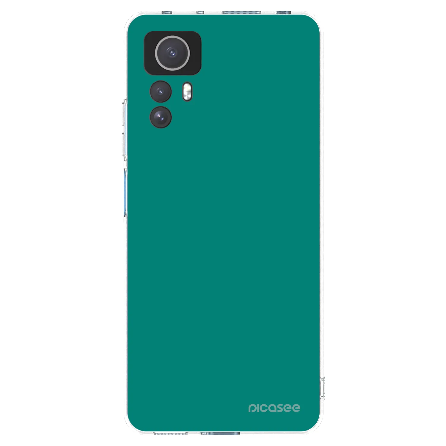 Picasee silikonska prozirna maskica za Xiaomi Redmi Note 12S - Emerald Mist