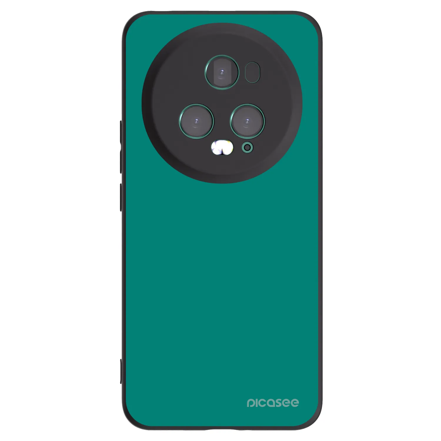 Picasee crna silikonska maskica za Honor Magic5 Pro - Emerald Mist